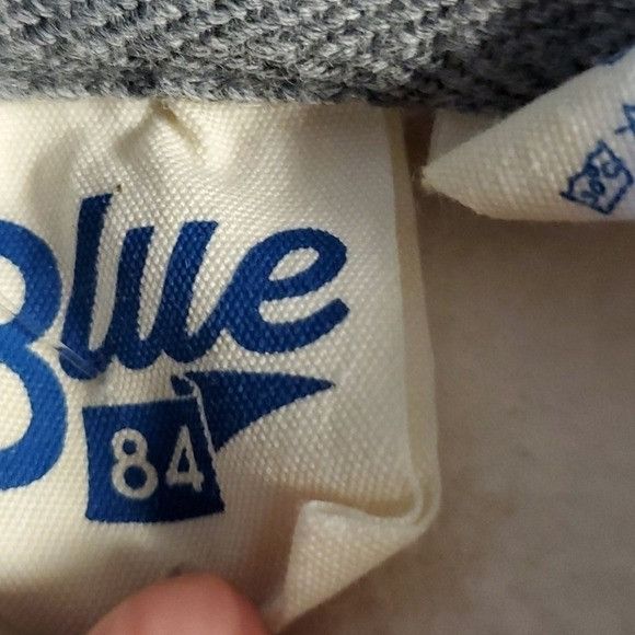 Vintage BLUE 84 "Roughin It University" Athletic Sz. XL HOODIE Hoody Size US XL / EU 56 / 4 - 5 Thumbnail