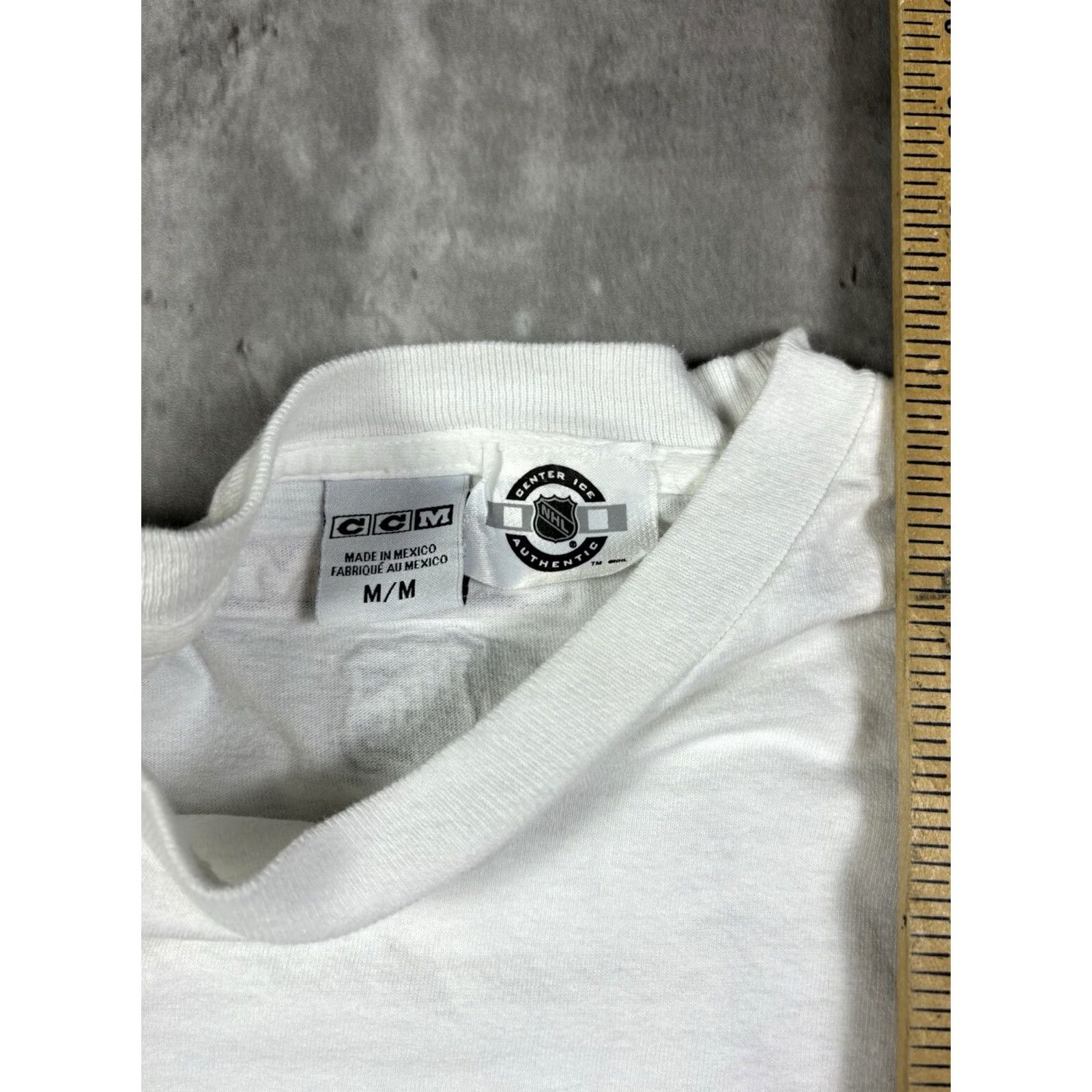 Avalanche VINTAGE CCM Calorado Avalanche Long sleeve T-Shirt Men M Graphic Print White Crew Neck 90s Sports Classic Size US M / EU 48-50 / 2 - 7 Thumbnail
