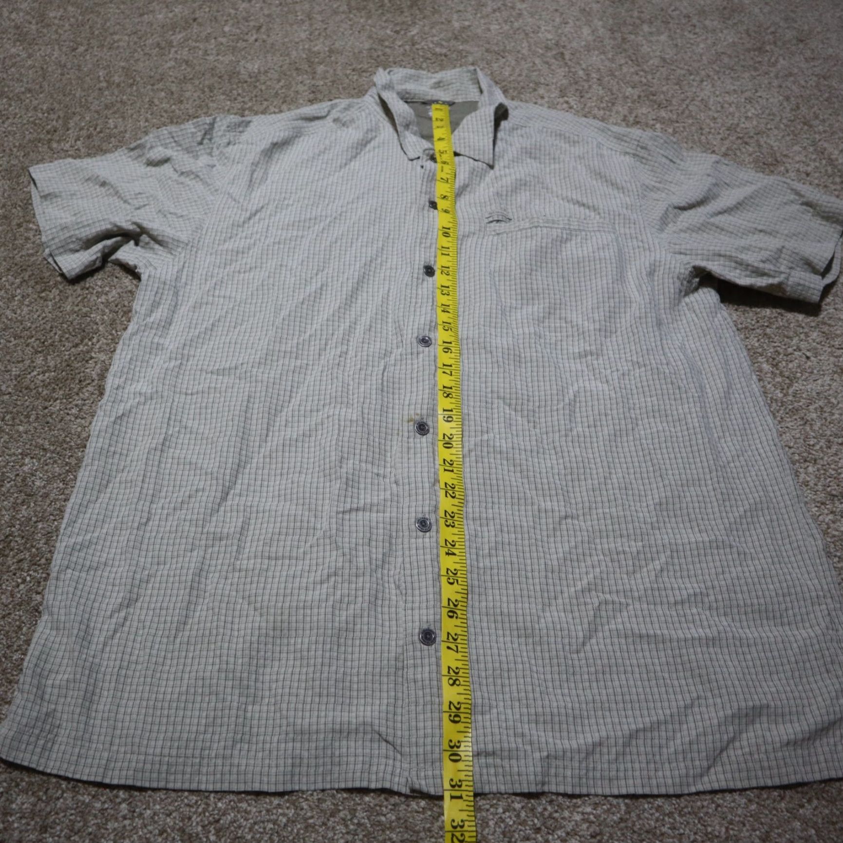 Vintage Columbia Shirt Button-Down Short Sleeve PFG Fishing Men’s Size L Brown Solid 2010s Mens Size US 33 - 7 Thumbnail