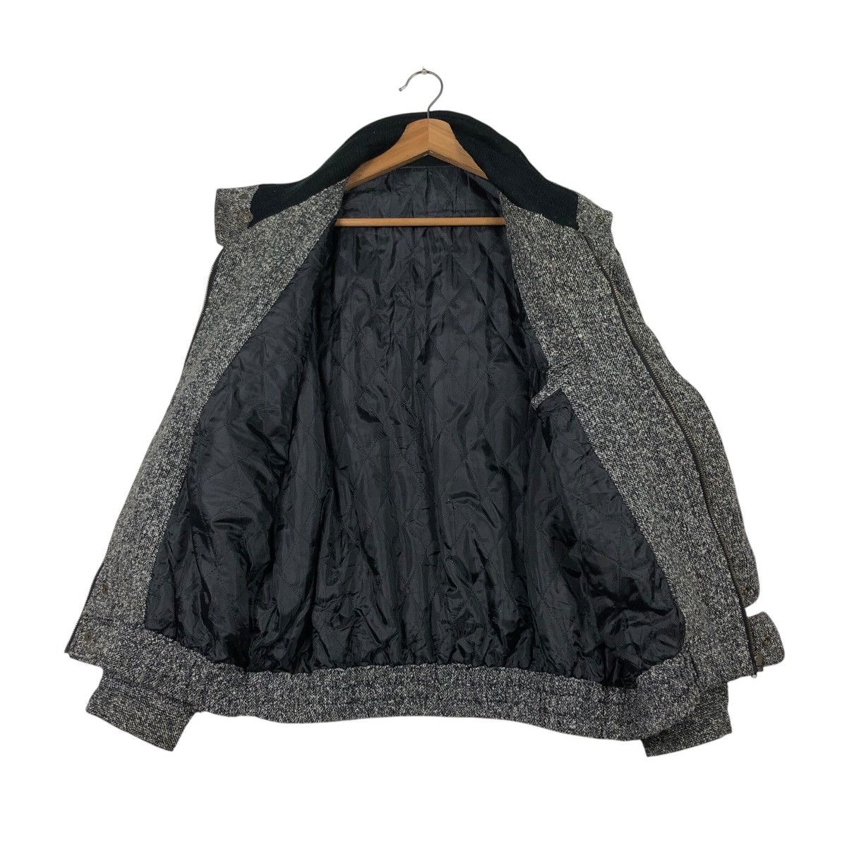 Japanese Brand Vintage Chunky Tweed Flight Jacket Rugged Workwear Aesthetic Size US M / EU 48-50 / 2 - 14 Thumbnail