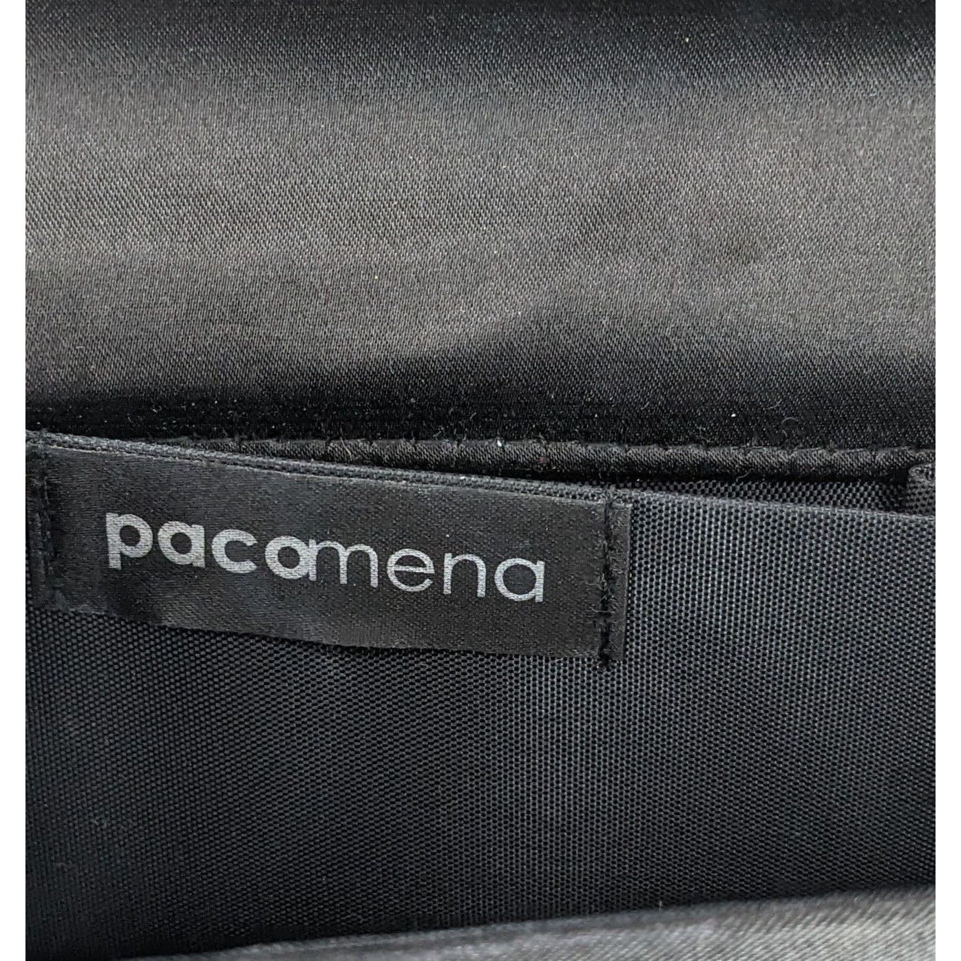 Other Y2K Style Pacomena By Menbur Black Satin Clutch Purse With C Size ONE SIZE - 8 Thumbnail