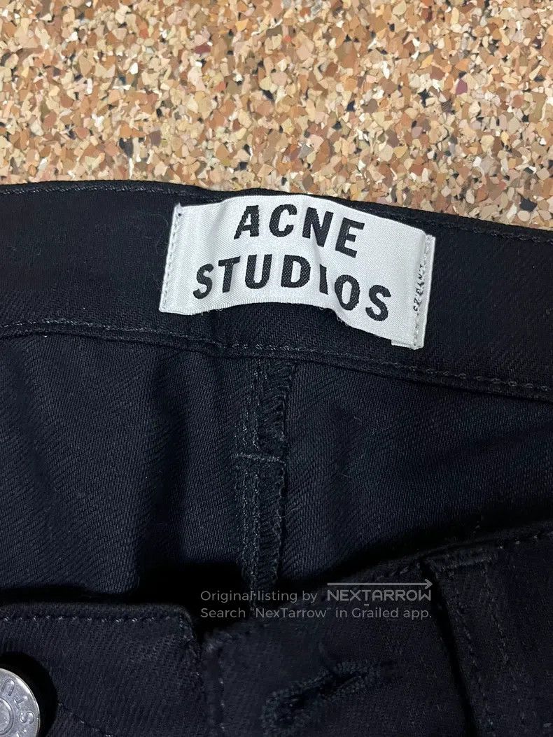 Acne Studios Acne Studios Black Denim Pants Size 31" - 2 Thumbnail
