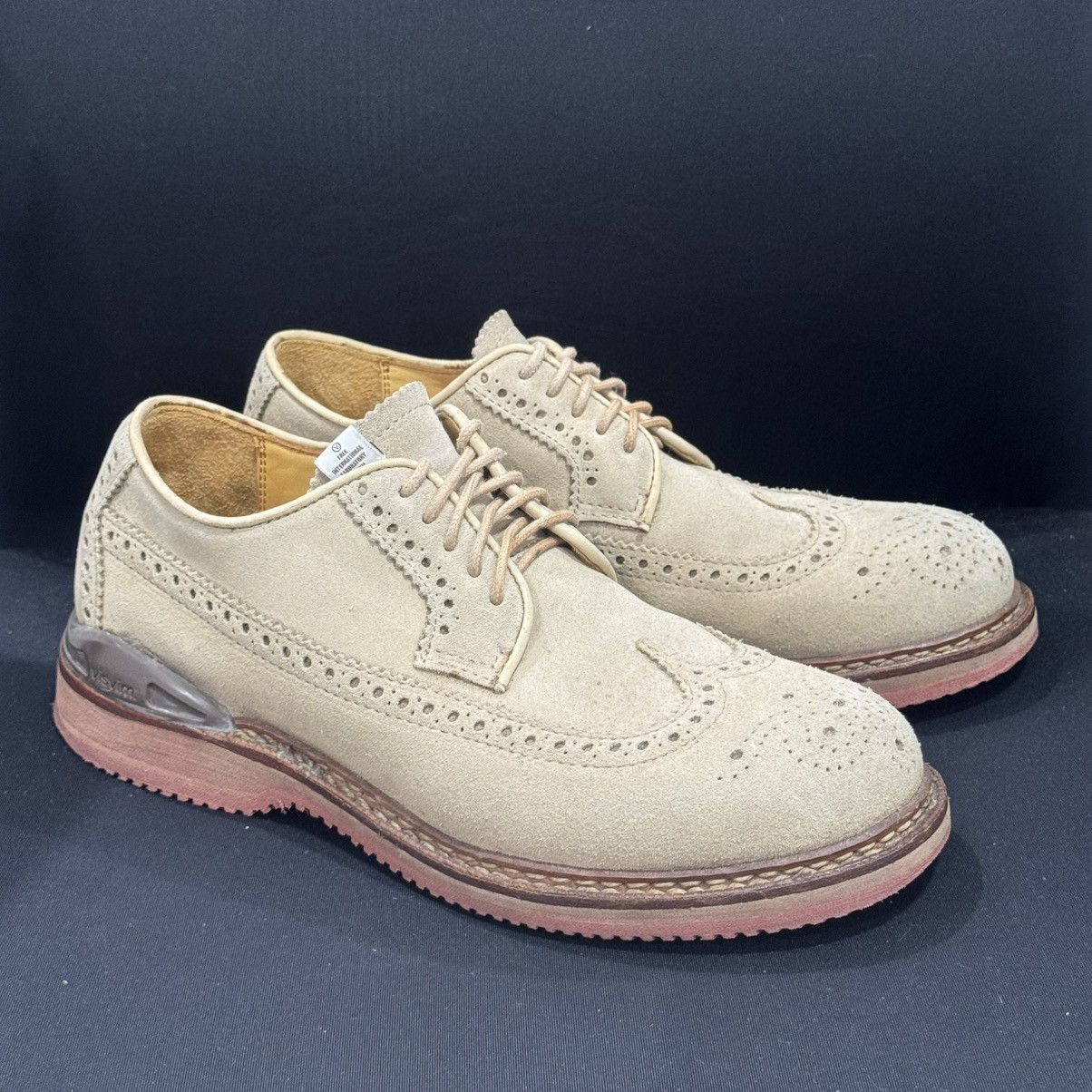 Visvim VISVIM PATRICIAN SAND WT FOLK WINGTIP SUEDE SHOES Size US 8.5 / EU 41-42 - 17 Thumbnail