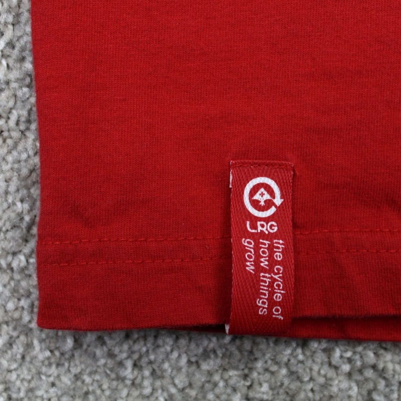 Vintage LRG Graphic Shirt Mens 2XL Red/Black 100% Cotton Long Sleeve Pullover Crew Neck T-Shirt Size US XXL / EU 58 / 5 - 7 Thumbnail