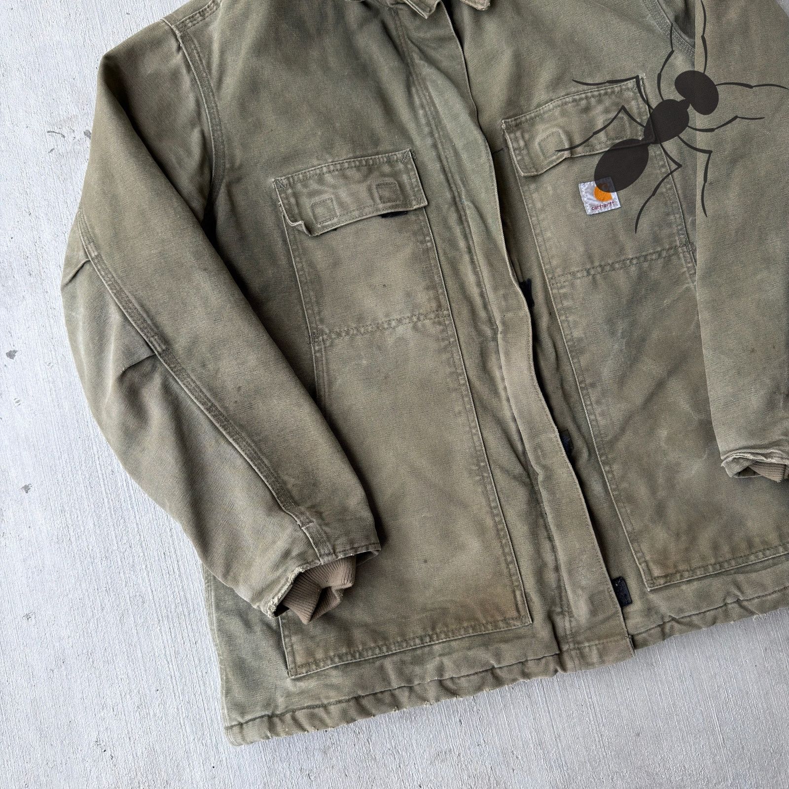 Carhartt × Vintage Carhartt WOMENS WC026 LOV green arctic work wear jacket Size US XL / EU 56 / 4 - 2 Thumbnail