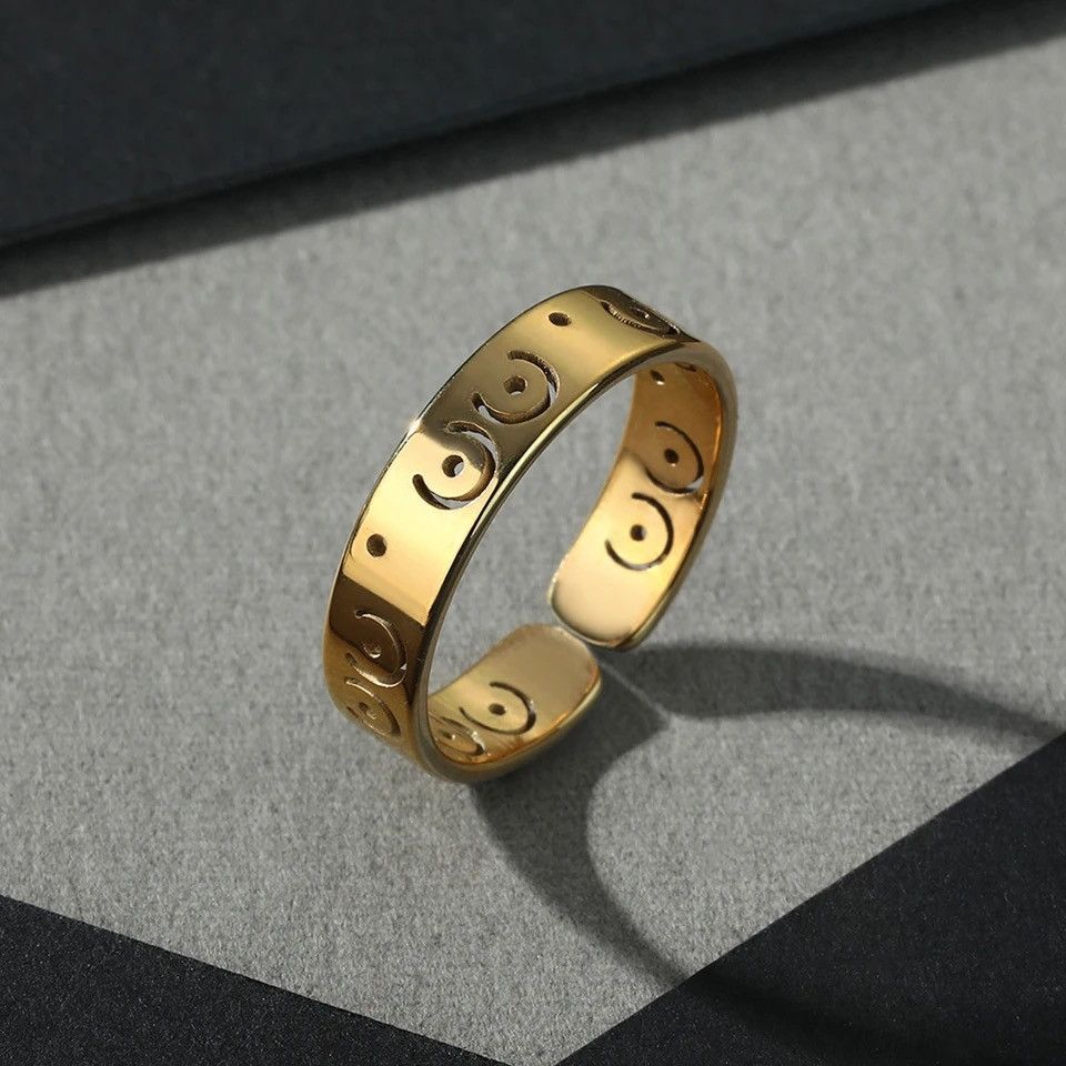 Jewelry Gold Hand Sign Ring "Boobies" Size ONE SIZE - 1 Thumbnail