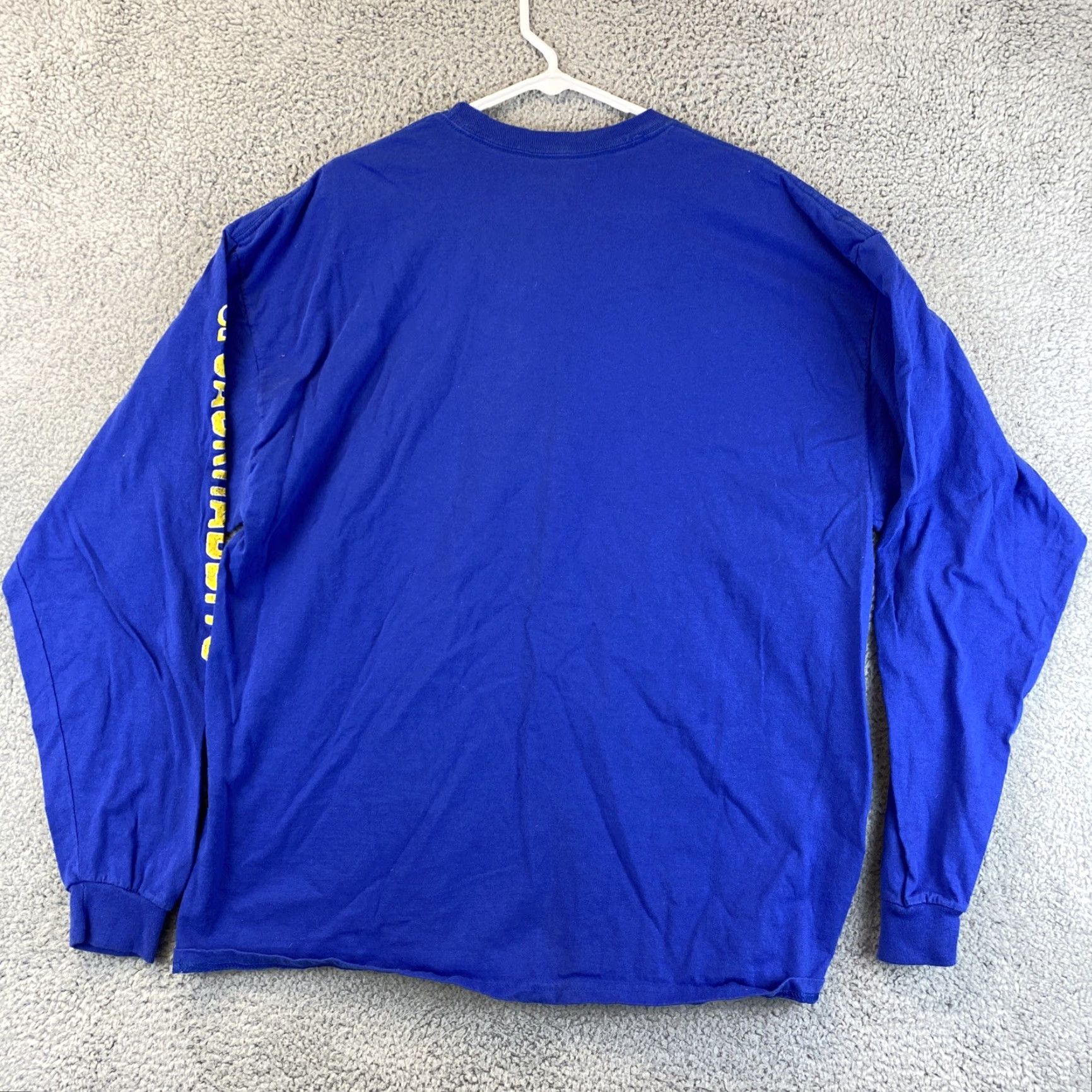 Vintage GEAR FOR SPORTS South Dakota Mens Graphic Long Sleeve T-Shirt XXL Blue 54-12 Quotes Cotton Logo Regular Shirt Men Size US XXL / EU 58 / 5 - 7 Thumbnail