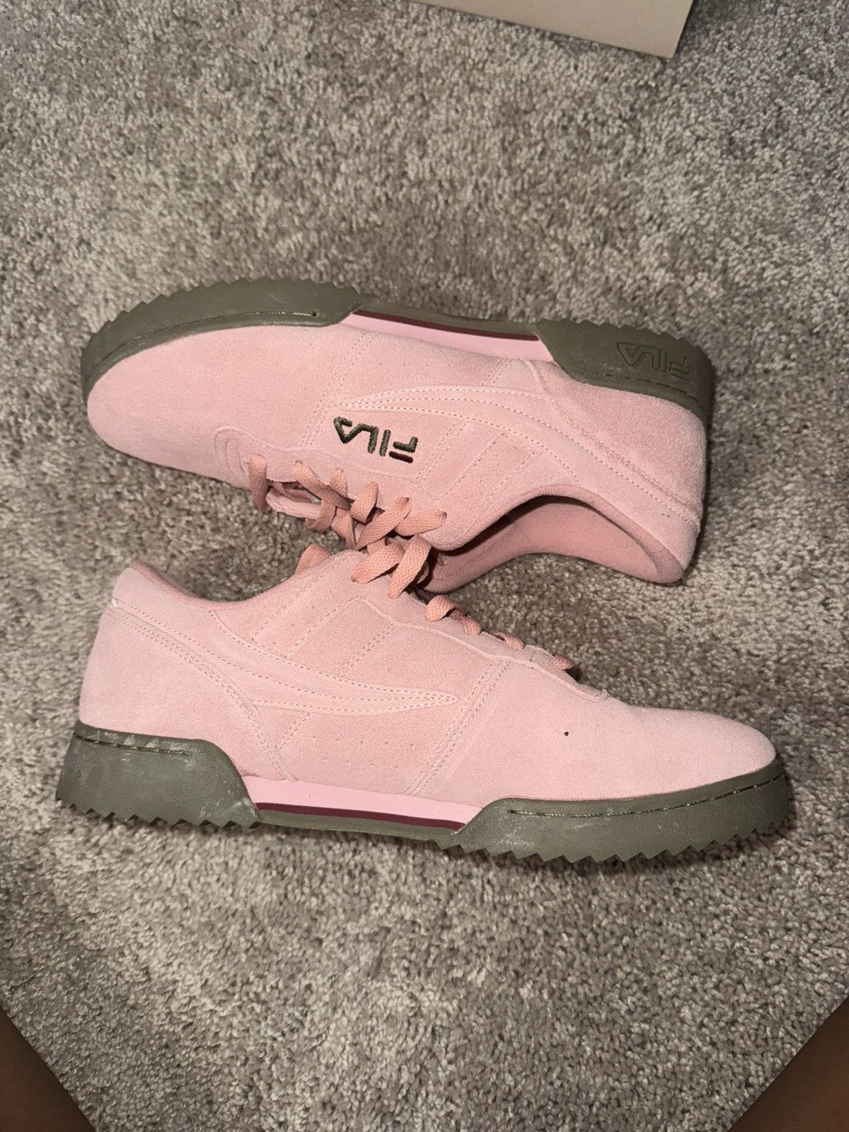 Fila Fila Light Pink Suede Size US 11 / EU 44 - 4 Thumbnail