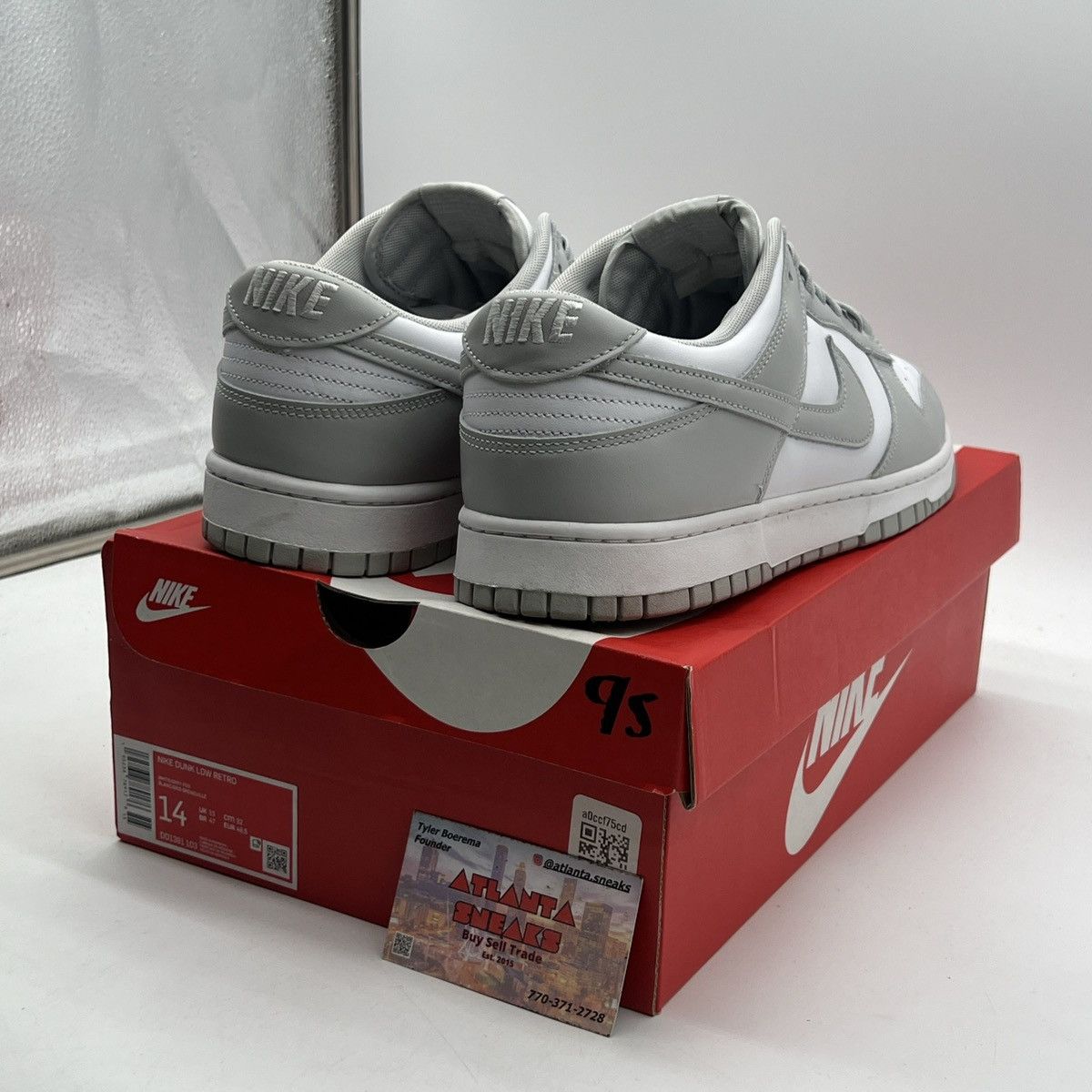 Nike Nike dunk low grey fog Size US 14 / EU 47 - 5 Thumbnail
