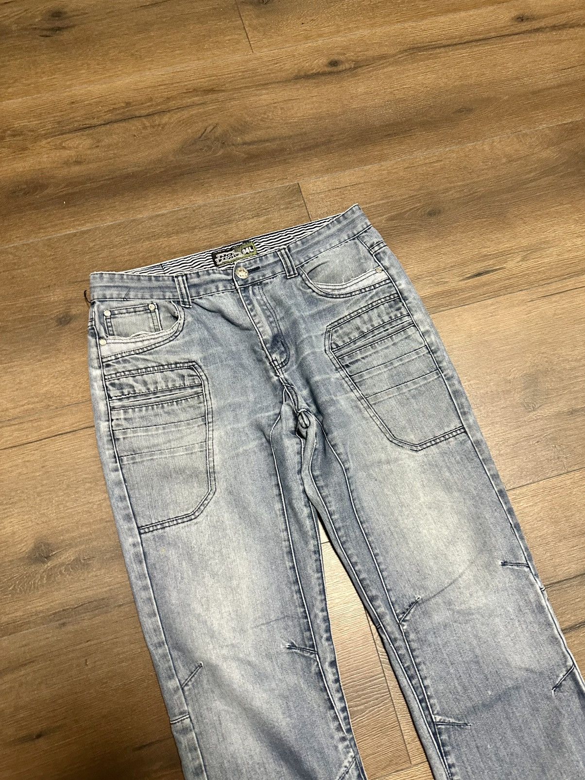 No Fear Vintage If Six Was Nine Style Y2K Jeans Style White Size US 34 / EU 50 - 3 Thumbnail
