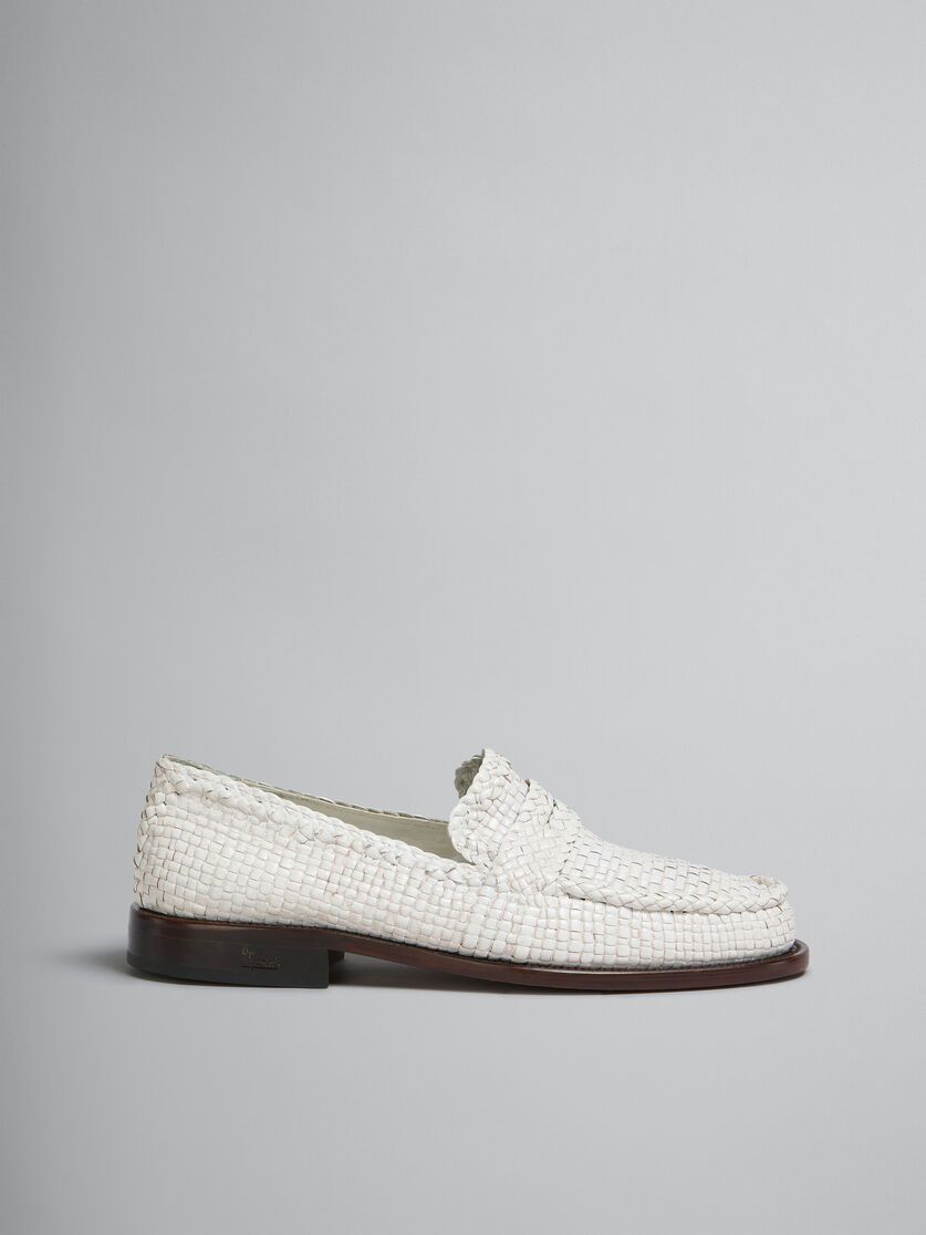 Marni o1w1db10125 Leather Bambi Loafer in Lily White Size US 10 / IT 40 - 1 Thumbnail