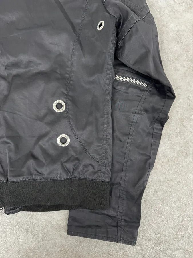 Versace 2000s Versace Black Eyled Multi Zips Jacket Size US M / EU 48-50 / 2 - 8 Thumbnail