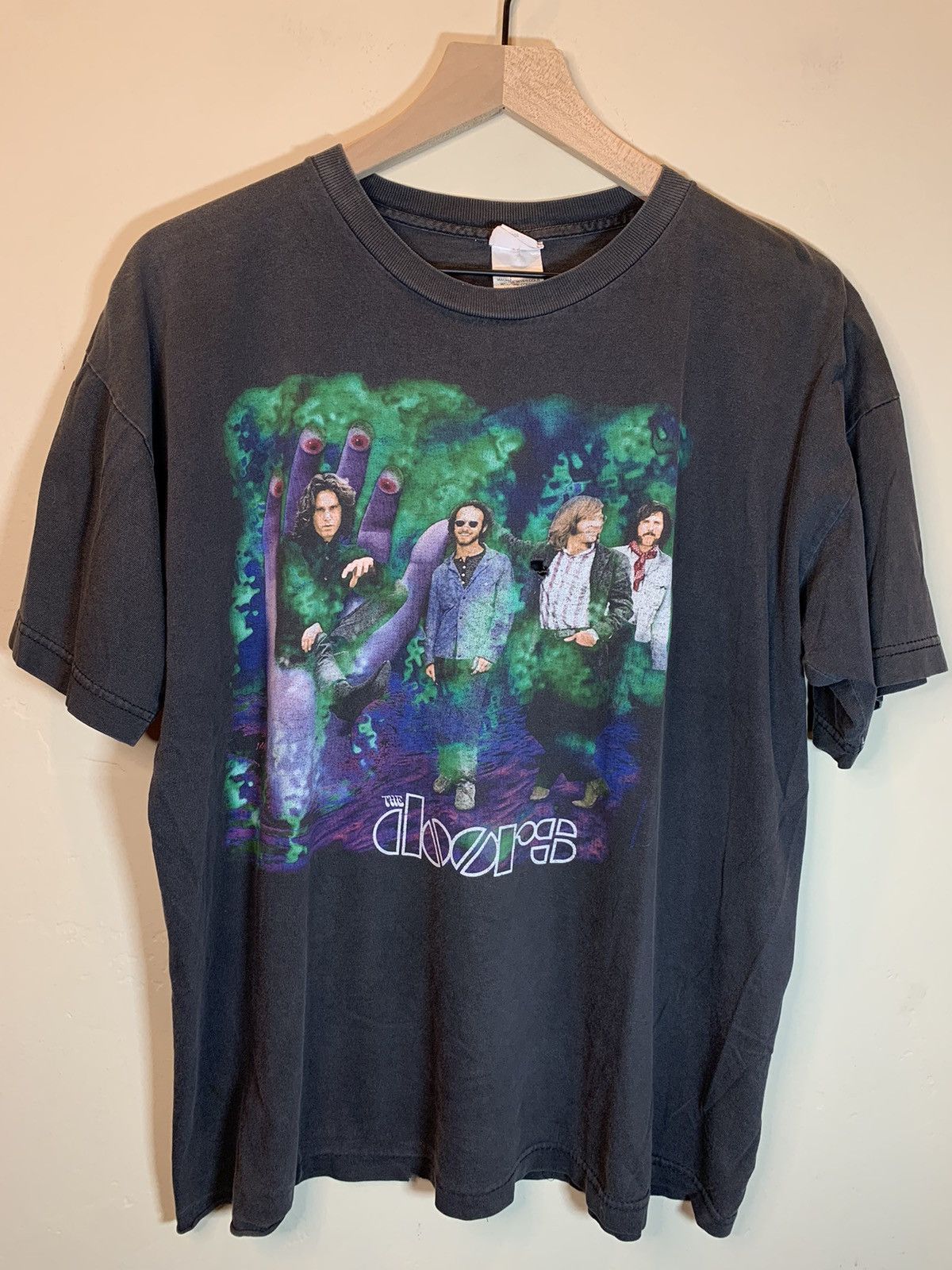 Band Tees × Vintage RARE* Vintage 90s The Doors Jim Morrison Art Cronies T-Shirt Size US L / EU 52-54 / 3 - 1 Thumbnail