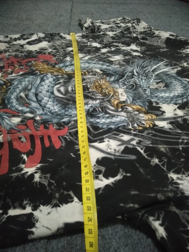Japanese Brand Tie die Tiger dragon vintage t shirt Rock eagle Size US XL / EU 56 / 4 - 12 Thumbnail