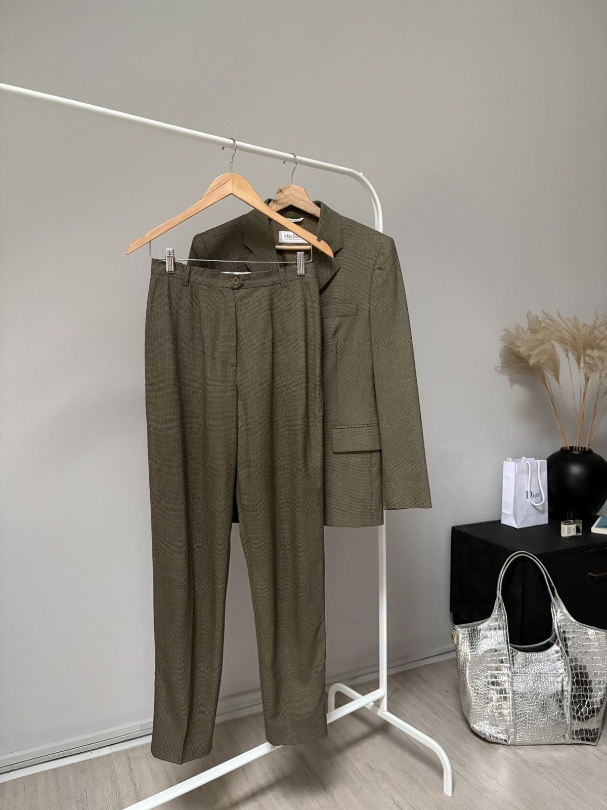 Max Mara Max Mara Suit Set Blazer And Pants Virgin Wool Size IT 42 Size M / US 6-8 / IT 42-44 - 7 Thumbnail