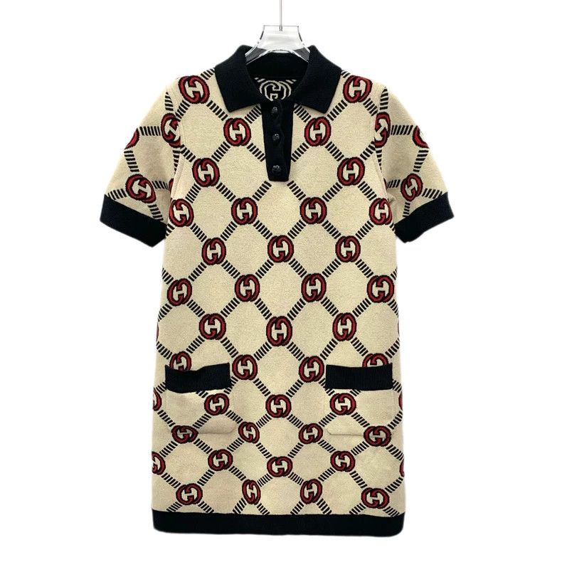Gucci Gucci Colour-blocked logo jacquard full-printed wool lapel Size S / US 4 / IT 40 - 3 Thumbnail