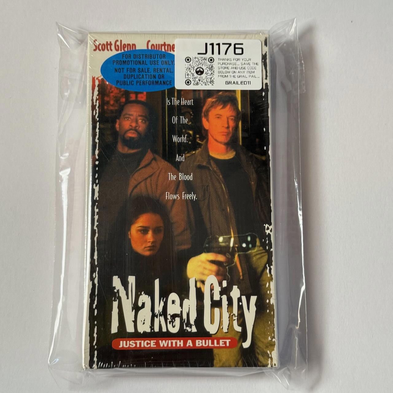 Designer ULTRA RARE Naked City Justice with a Bullet VHS 1998 DS DEMO Size ONE SIZE - 9 Thumbnail