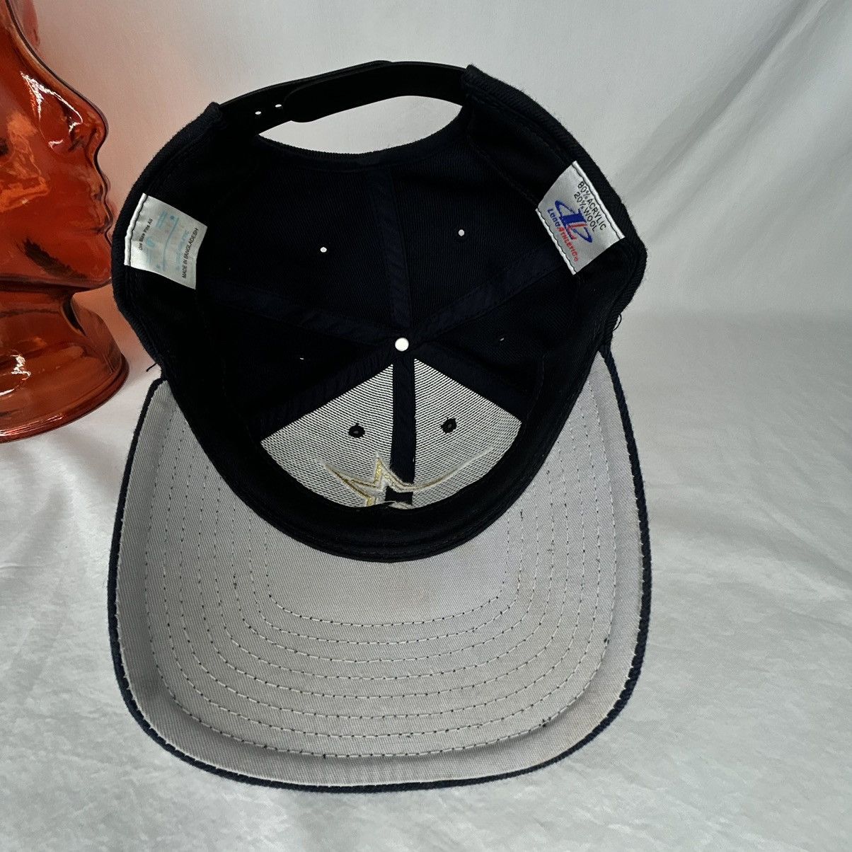 Logo Athletic Vintage Houston Astros Snapback Hat Navy/Gold wool Size ONE SIZE - 4 Thumbnail