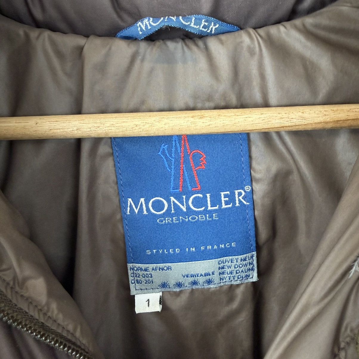 Moncler VINTAGE CHOCOLATE BROWN MONCLER GRENOBLE PUFFER JACKET Size US L / EU 52-54 / 3 - 7 Thumbnail