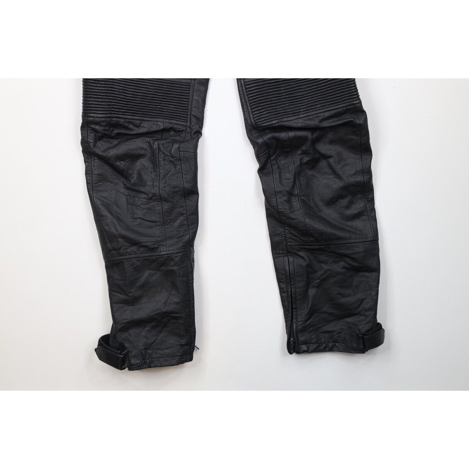 BMW × Vintage Vintage BMW Mens Distressed Leather Motorcycle Riding Pants Size US 34 / EU 50 - 5 Thumbnail