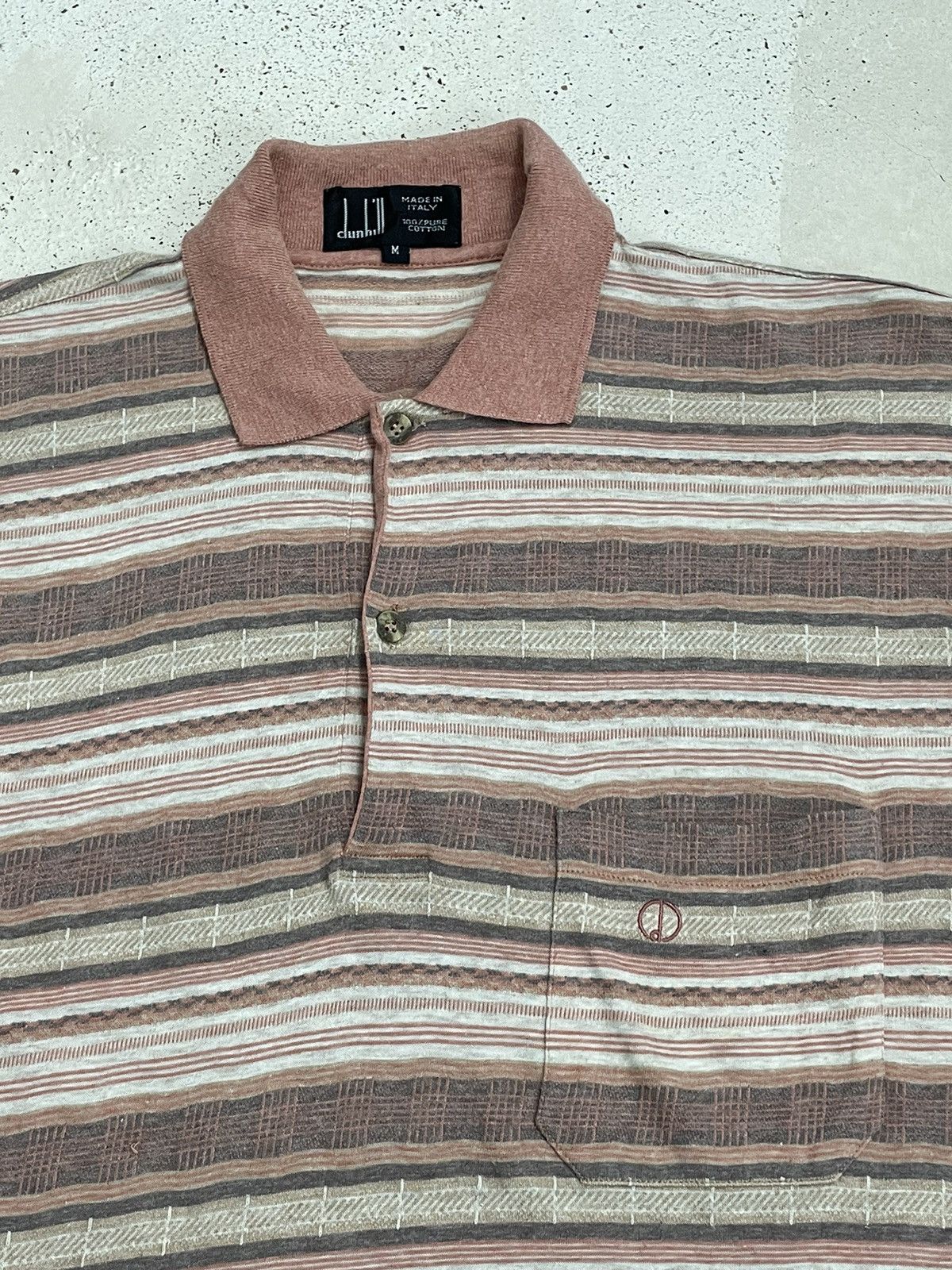 Vintage Vintage Dunhill Stripe Pure Cotton Size US M / EU 48-50 / 2 - 6 Thumbnail