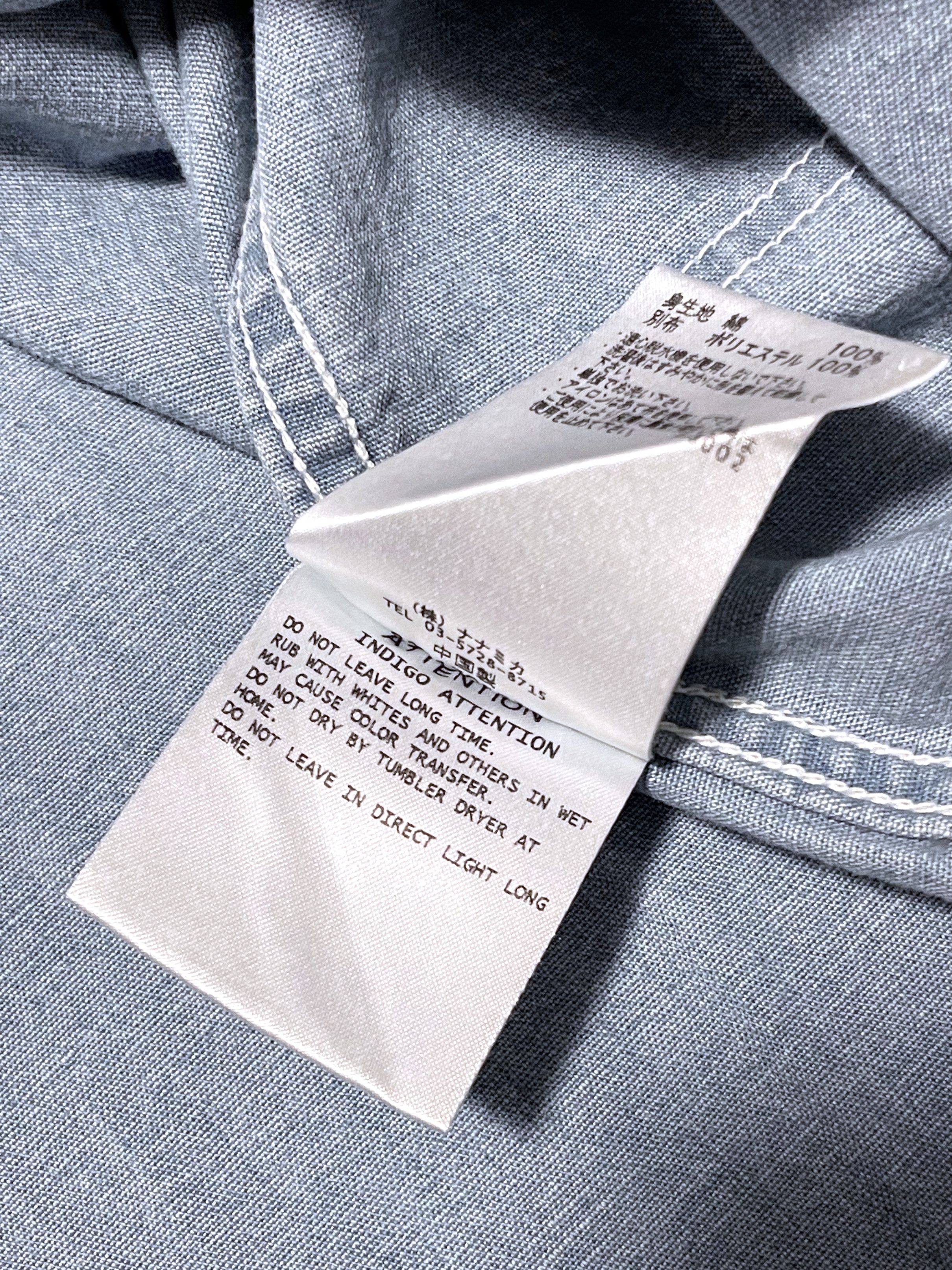 Nanamica Indigo Bleach CPO Shirt Size US S / EU 44-46 / 1 - 9 Thumbnail