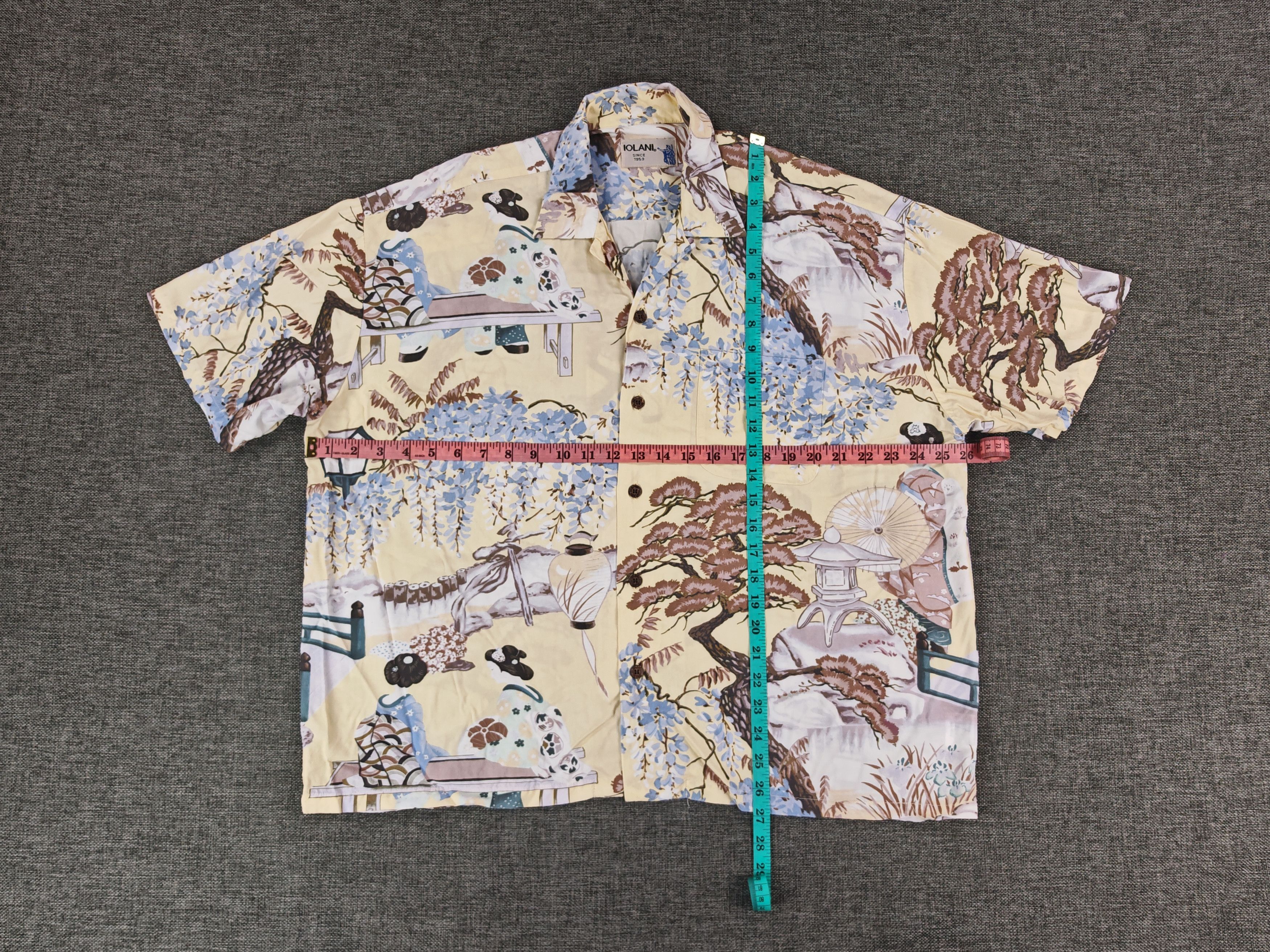 IOLANI Iolani Japanese Traditional Geisha Boxy Cut Hawaaian Shirt Size US L / EU 52-54 / 3 - 3 Thumbnail