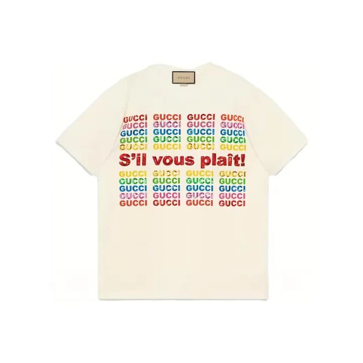 Gucci Gucci Logo Print Loose Fit T-Shirt Size XS / US 0-2 / IT 36-38 - 1 Thumbnail