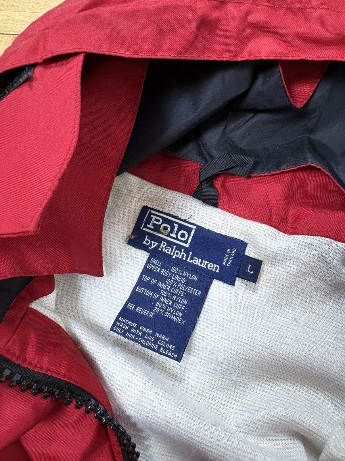 Polo Ralph Lauren 90s polo Ralph Lauren Sailing Jacket Red Vintage Size US L / EU 52-54 / 3 - 5 Thumbnail
