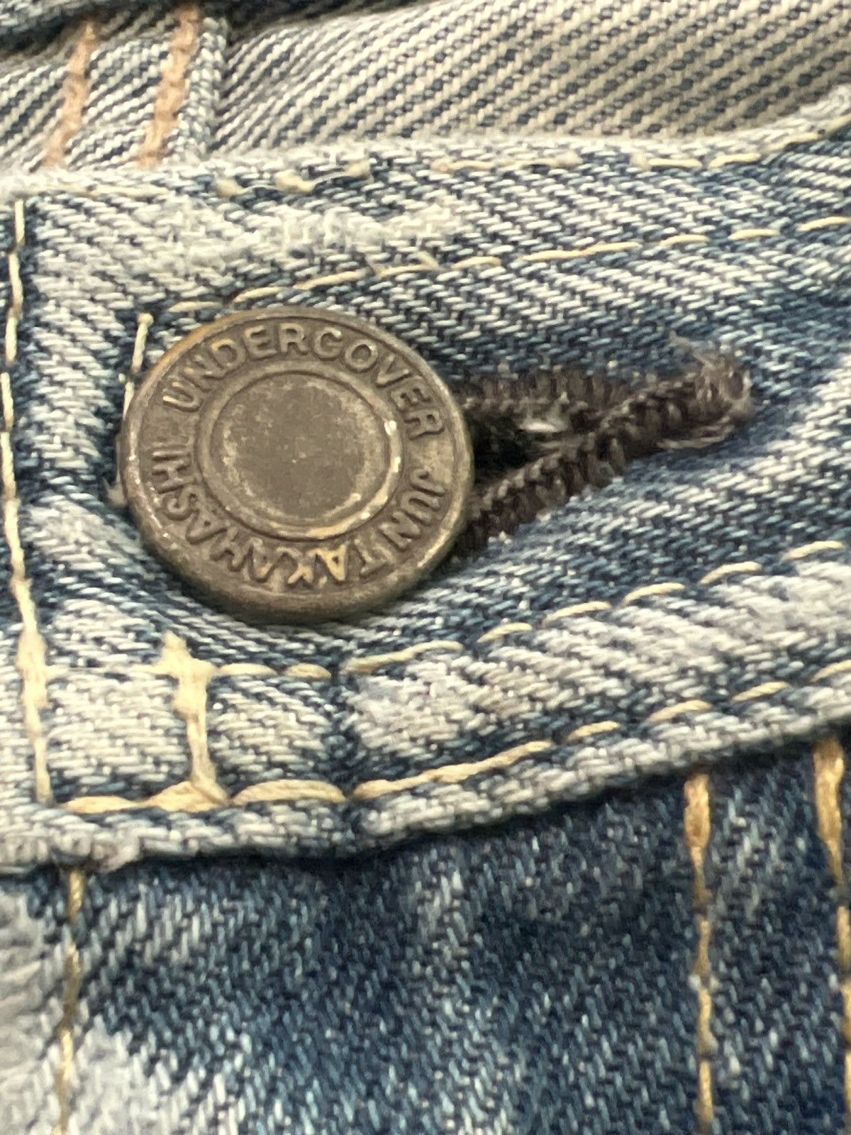 Undercover SS06 - Chuuut “T” Wahnfrieden Cargo Flare Denim Jeans Size US 30 / EU 46 - 7 Thumbnail