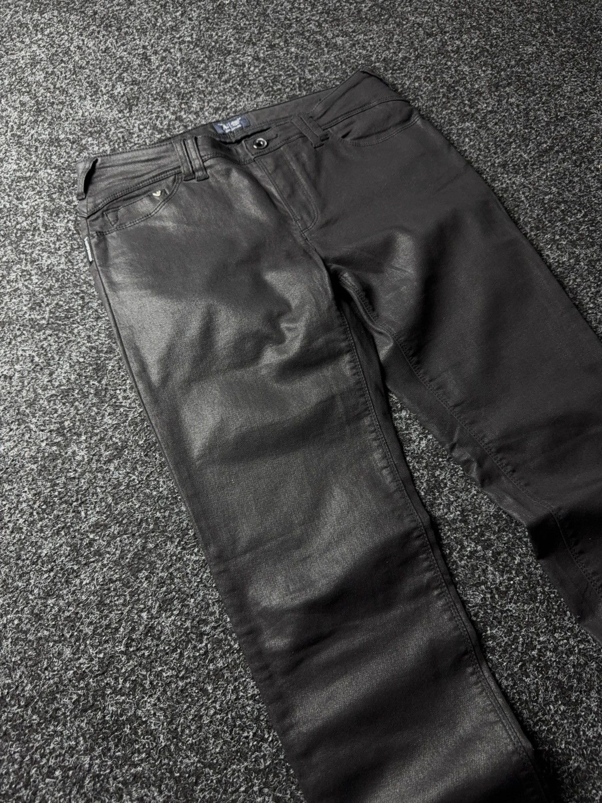 Armani Vintage 00s Luxury Designer Armani Jeans Tessuto skiny pants Size 30" / US 8 / IT 44 - 5 Thumbnail