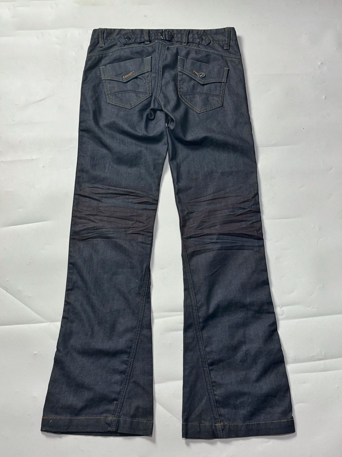If Six Was Nine × Japanese Brand × Le Grande Bleu (L.G.B.) Flare Denim Pants Buckle Back J&M Size US 29 - 1 Thumbnail