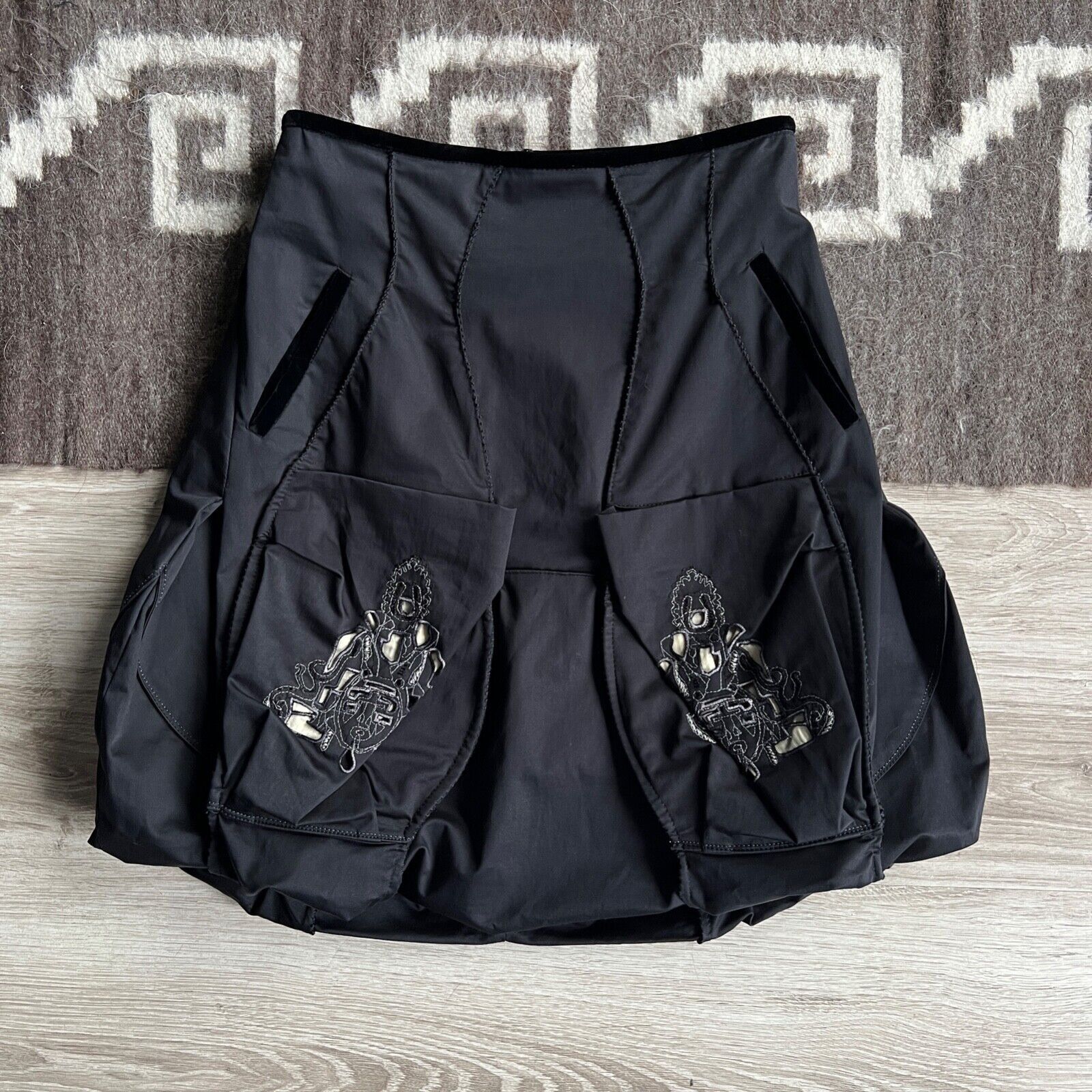 Marithe + Francois Girbaud Marithe Francois Girbaud Buddha Cotton Godet Skirt 8729AC Size 27" / US 4 / IT 40 - 1 Thumbnail