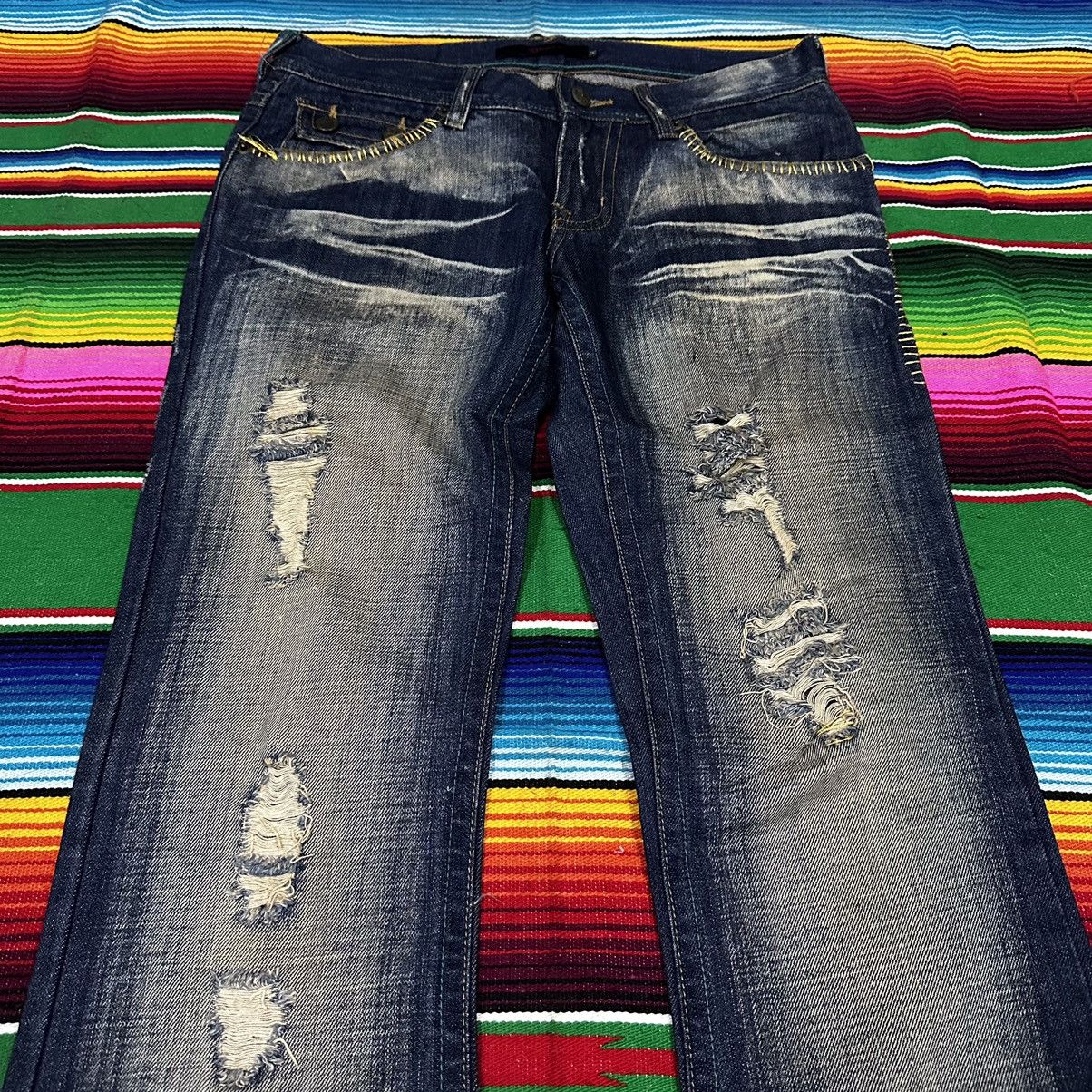 Kapital 💥Distress Denim💥 Japanesebrand Midas Crazy Design💥 Size US 32 / EU 48 - 7 Thumbnail