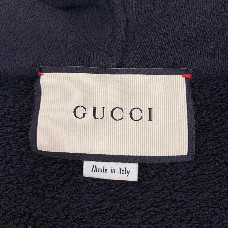 Gucci Gucci Black logo letter printed cotton hooded drawstring l Size US M / EU 48-50 / 2 - 5 Thumbnail