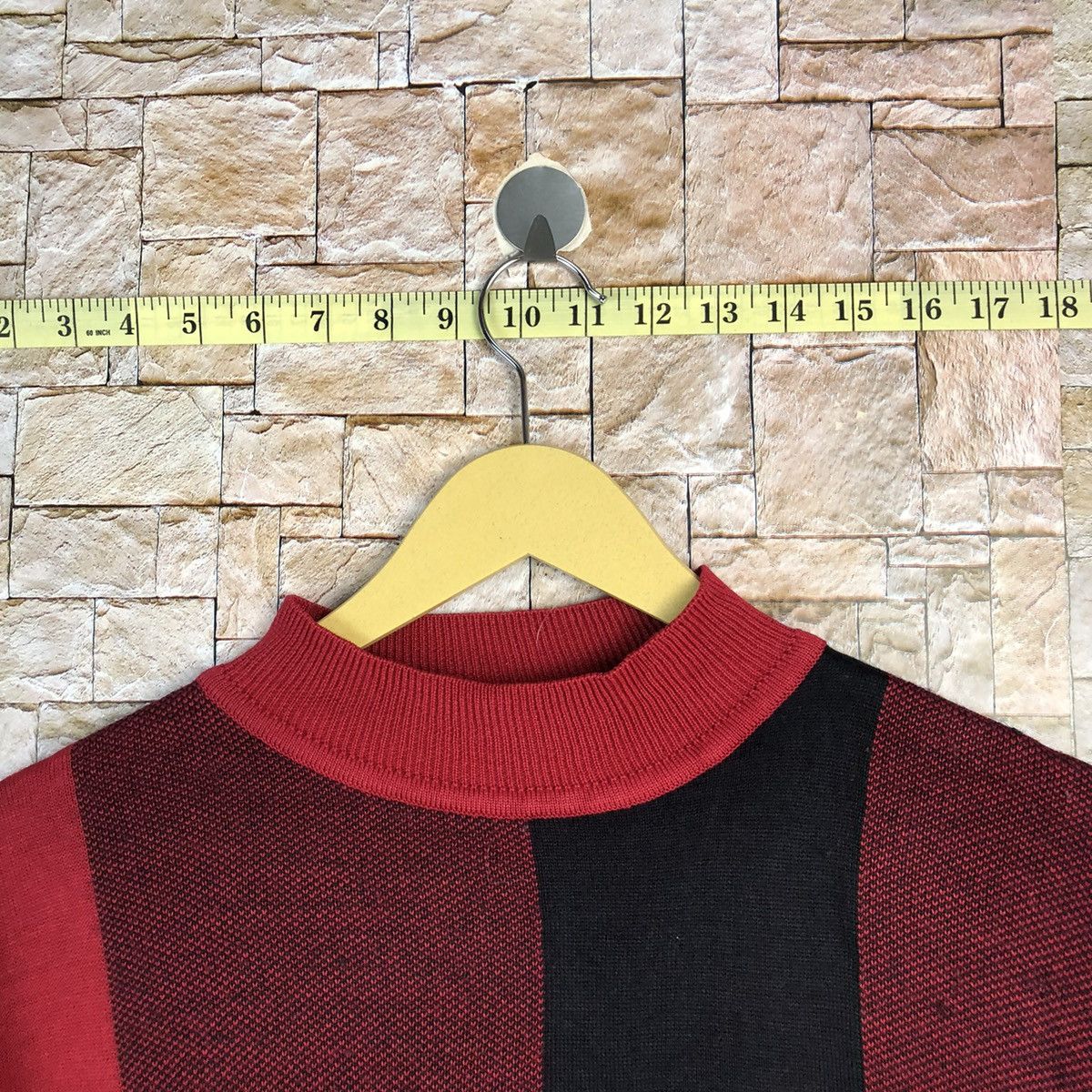 Vintage Japanese Brand Red Knitwear #A682 Size L / US 10 / IT 46 - 4 Thumbnail