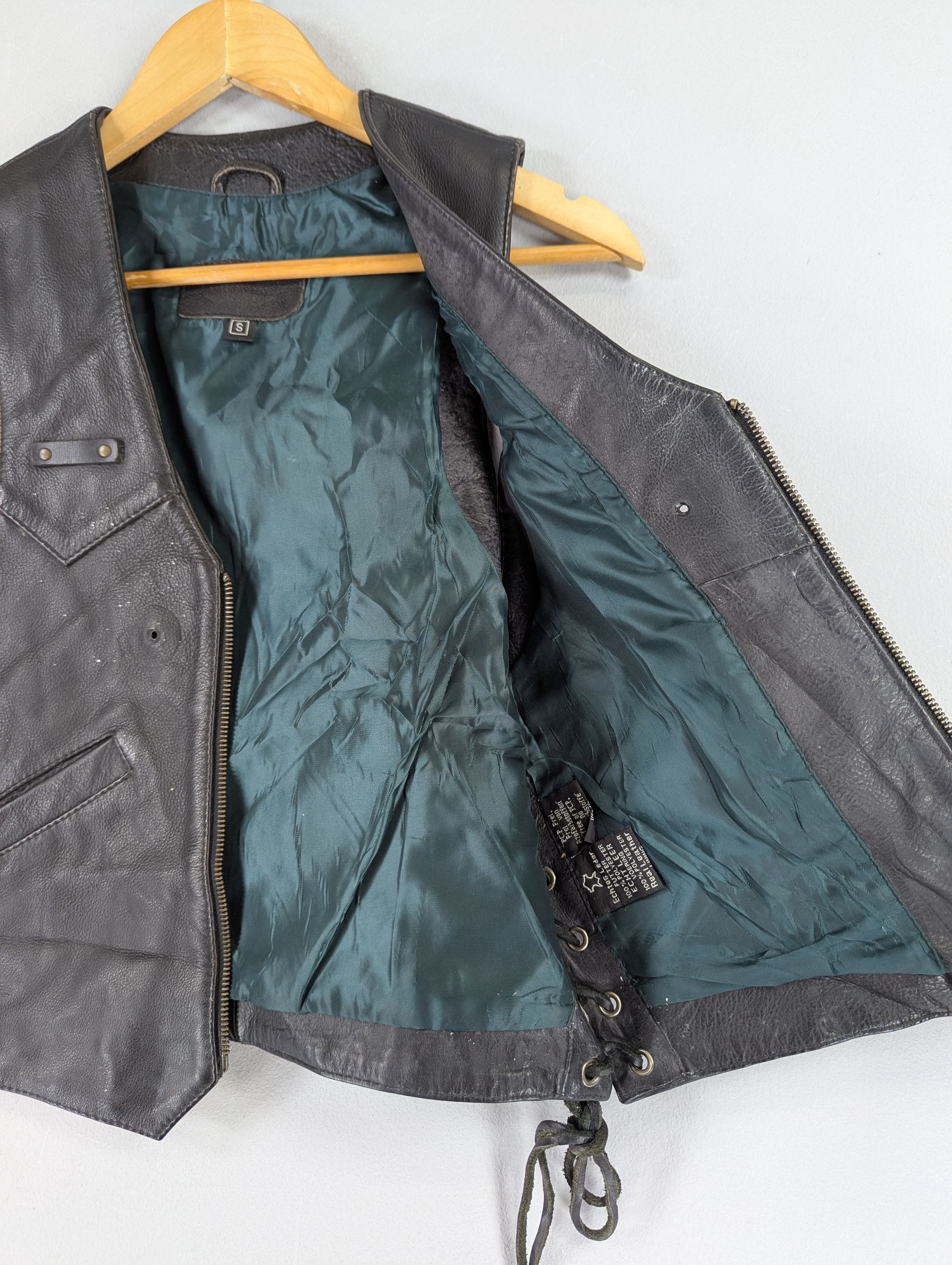 Harley Davidson Vintage Echtes Leder Harley Davidson Vest Leather Jacket Size US S / EU 44-46 / 1 - 12 Thumbnail