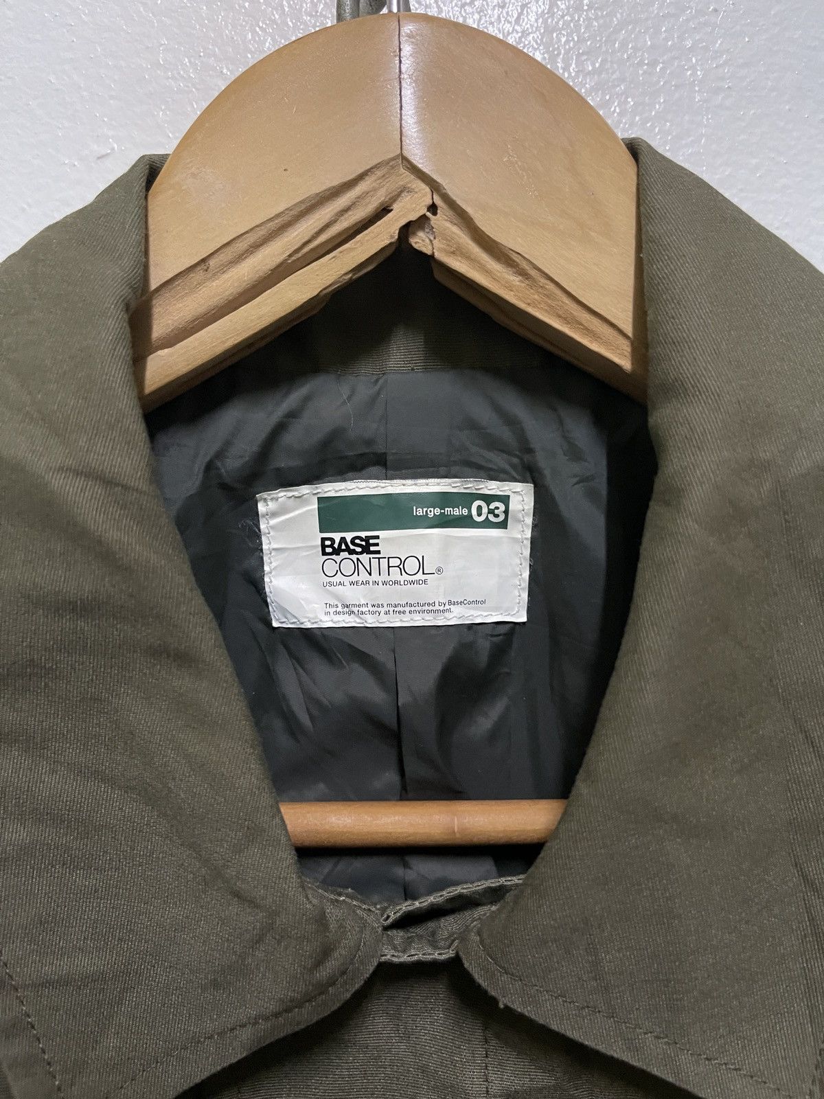 BASE CONTROL × Japanese Brand Base Control Green Army Jacket Parka Size US L / EU 52-54 / 3 - 5 Thumbnail