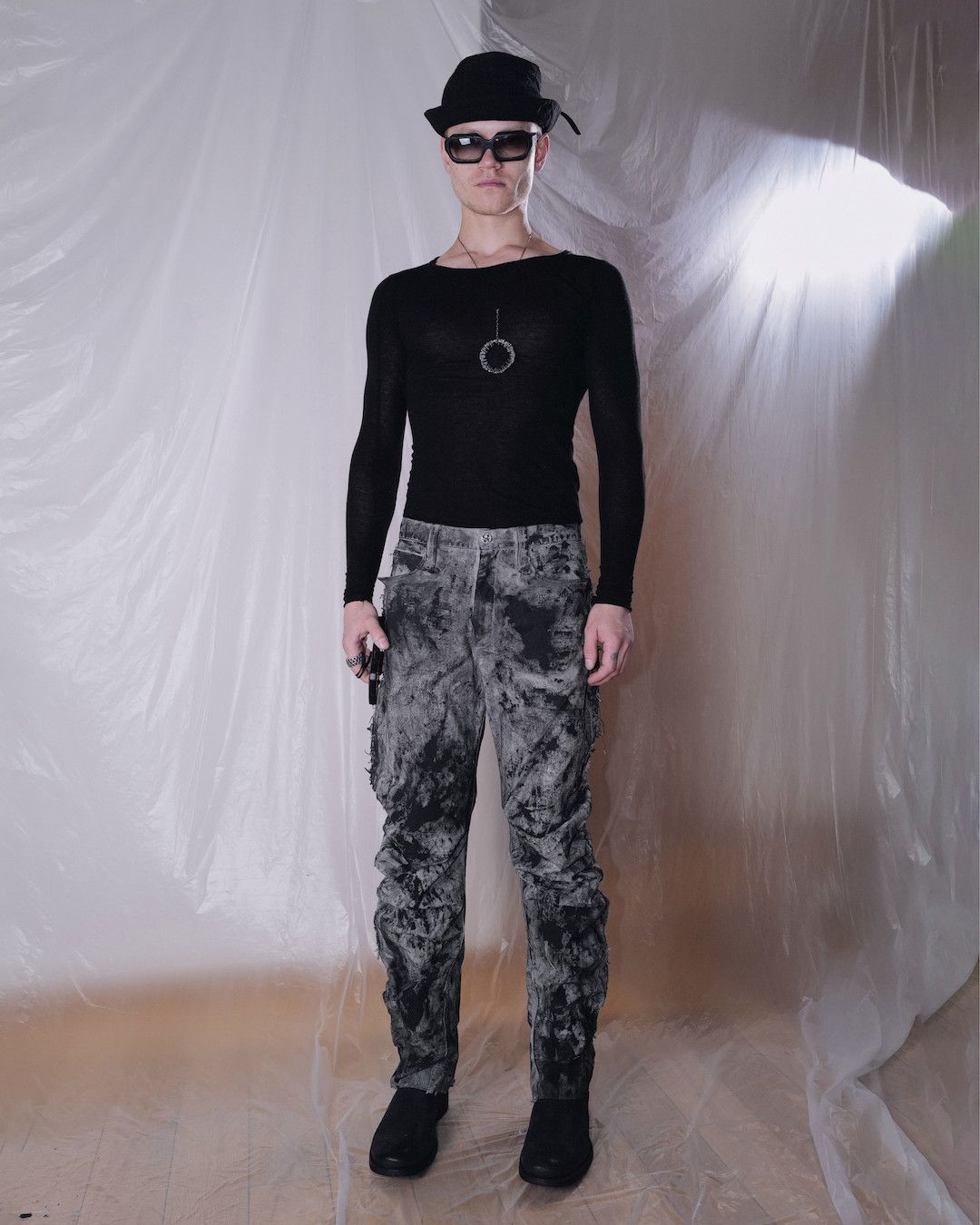 Other J CUT RUBBERED DENIM PANTS Size US 30 / EU 46 - 3 Thumbnail