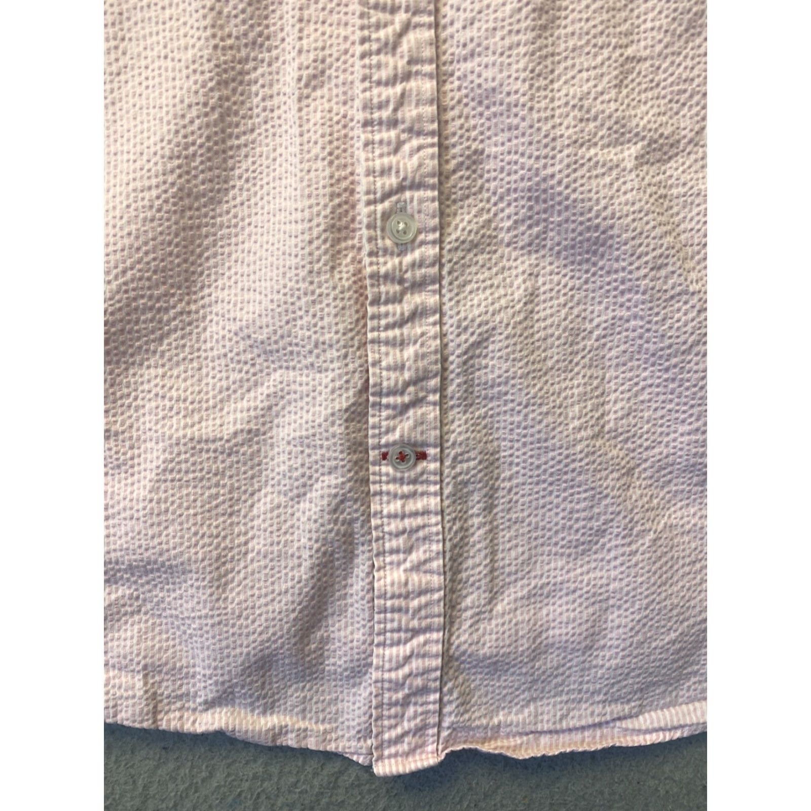 Tommy Hilfiger VINTAGE Tommy Hilfiger Shirt Mens 15 32/33 Pink Long Sleeve Casual 90s Classic Button-Up Regular Mens Shirt Size US M / EU 48-50 / 2 - 2 Thumbnail