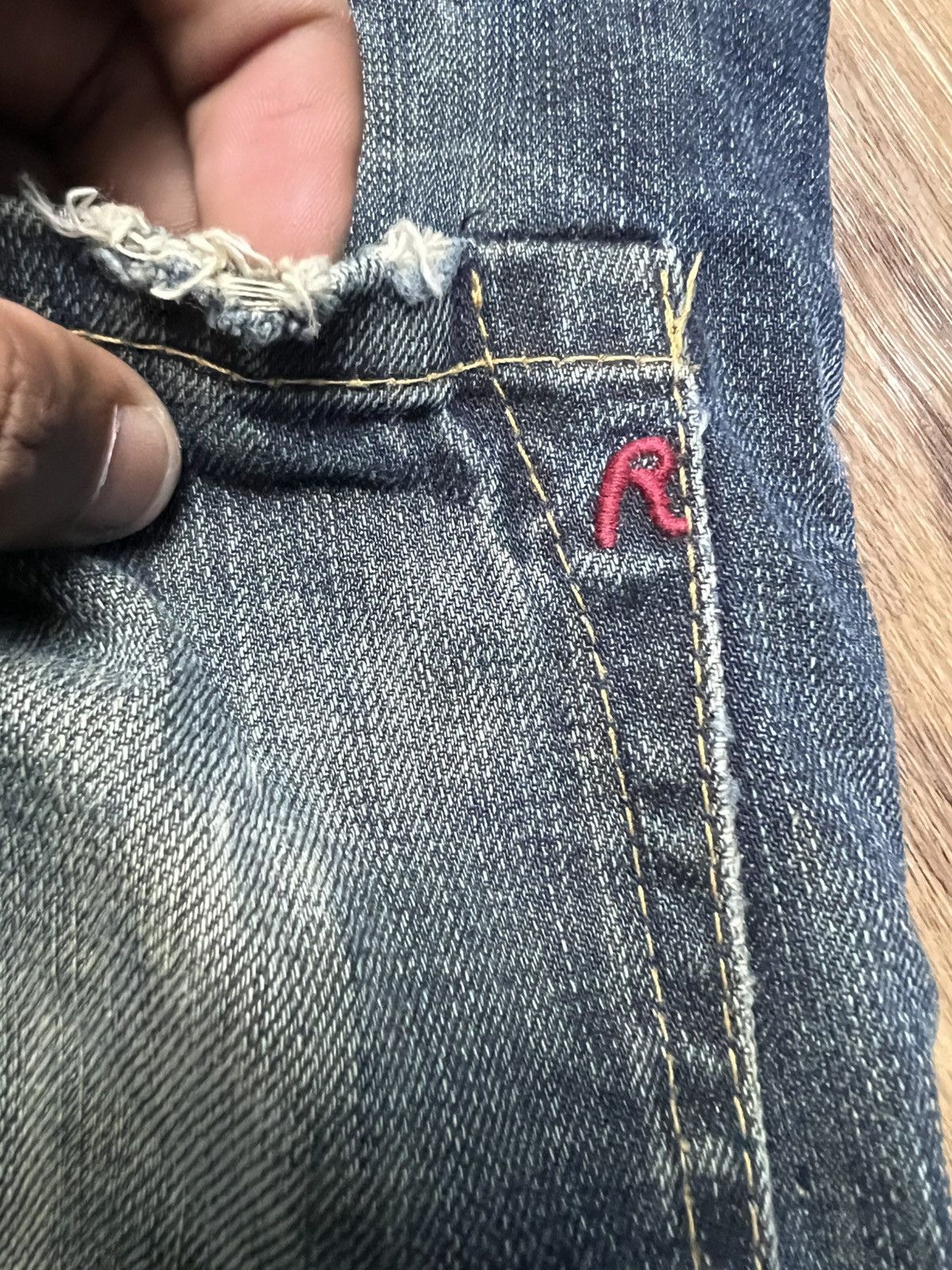 Replay VINTAGE Replay Blue Jeans Distressed Denim Straight Leg (45) Size US 34 / EU 50 - 19 Thumbnail