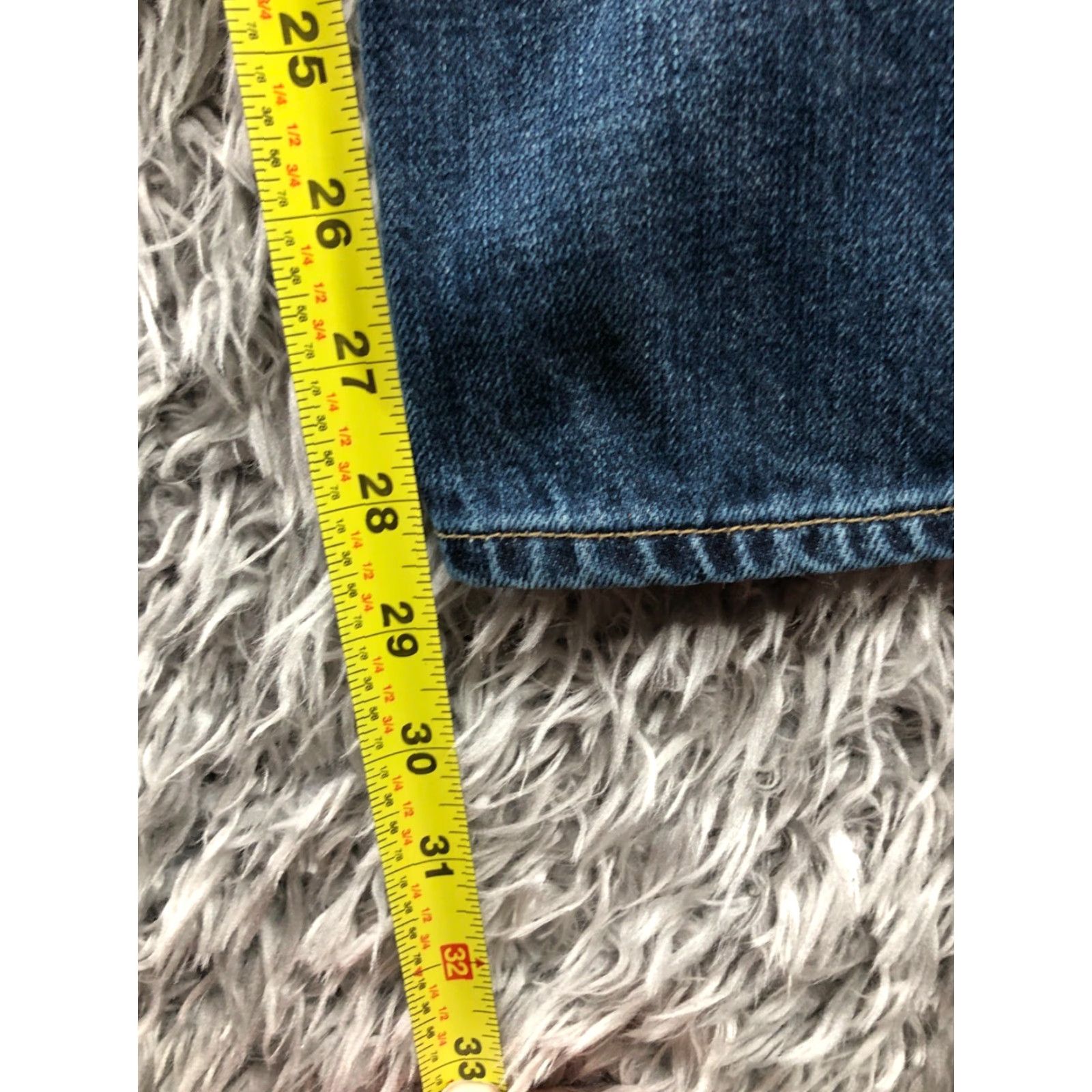 Gap Gap 1969 Jeans Size 31x30 Mens Mid Rise Medium Blue Straight 5-Pocket Denim Cotton Blend Regular Size US 31 - 3 Thumbnail