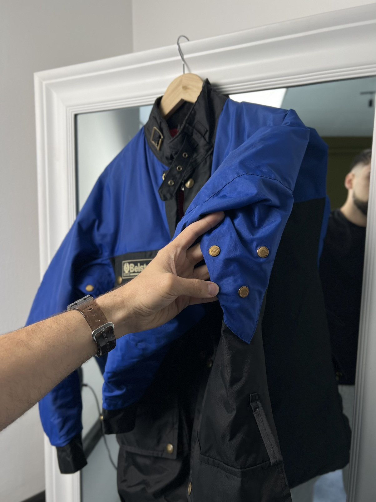 Belstaff Vintage Belstaff Formula 750 Moto Jacket Blue Black M/L Size US M / EU 48-50 / 2 - 15 Thumbnail