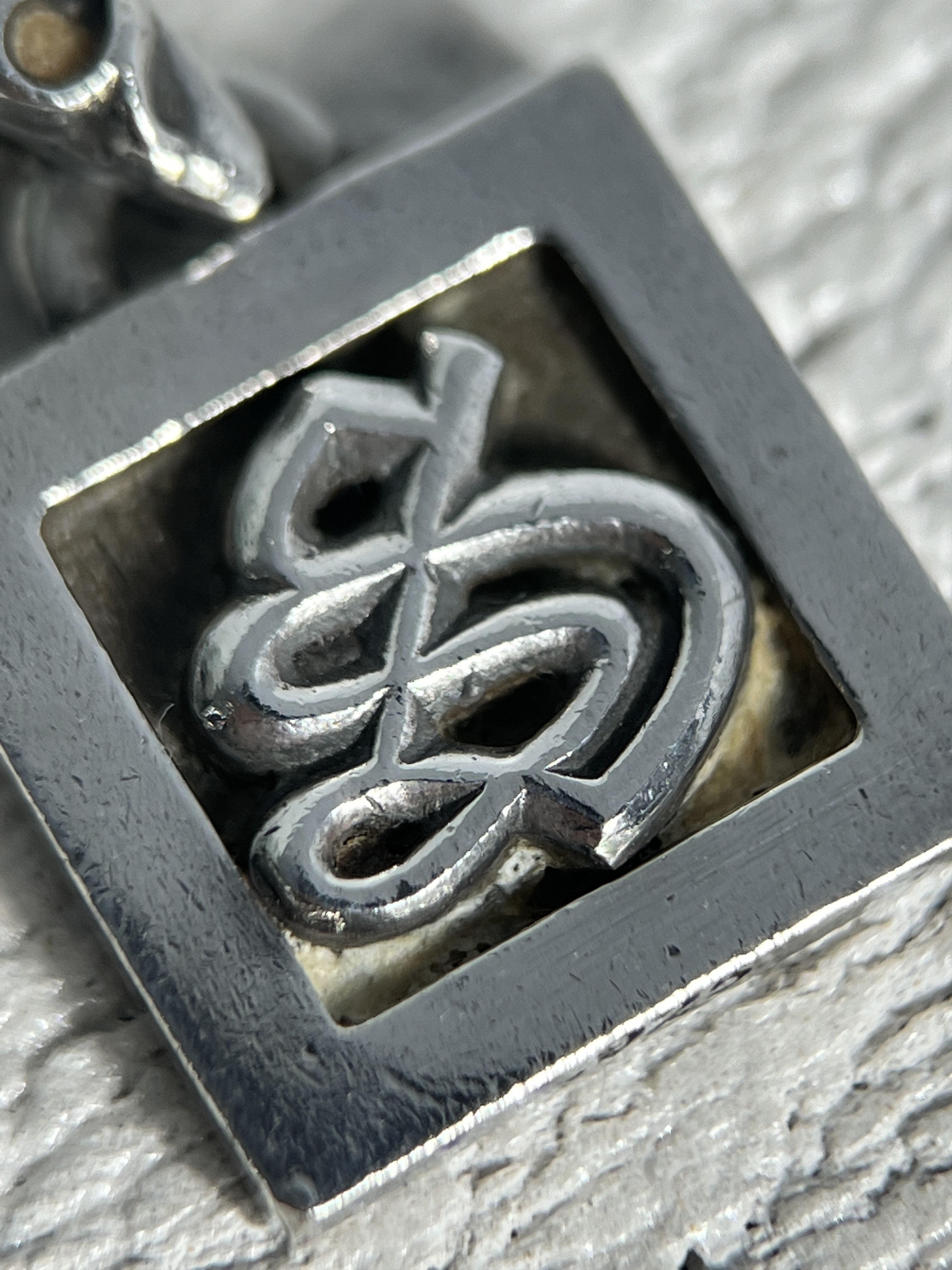 Chrome Hearts Chrome Hearts CH Square Pendant 2002 .925 Silver Size ONE SIZE - 11 Thumbnail