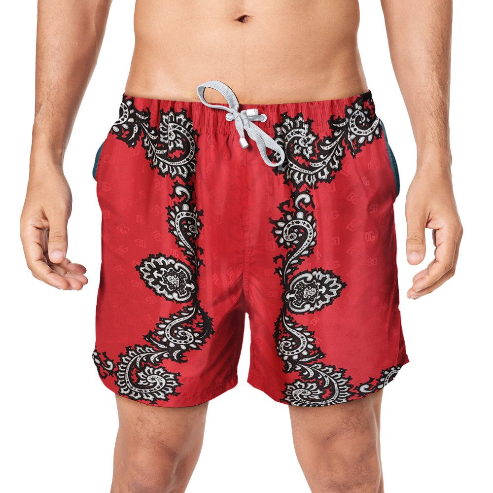 Designer × Vintage Men's Bandanna-Print Regular Shorts Size US 31 - 1 Thumbnail