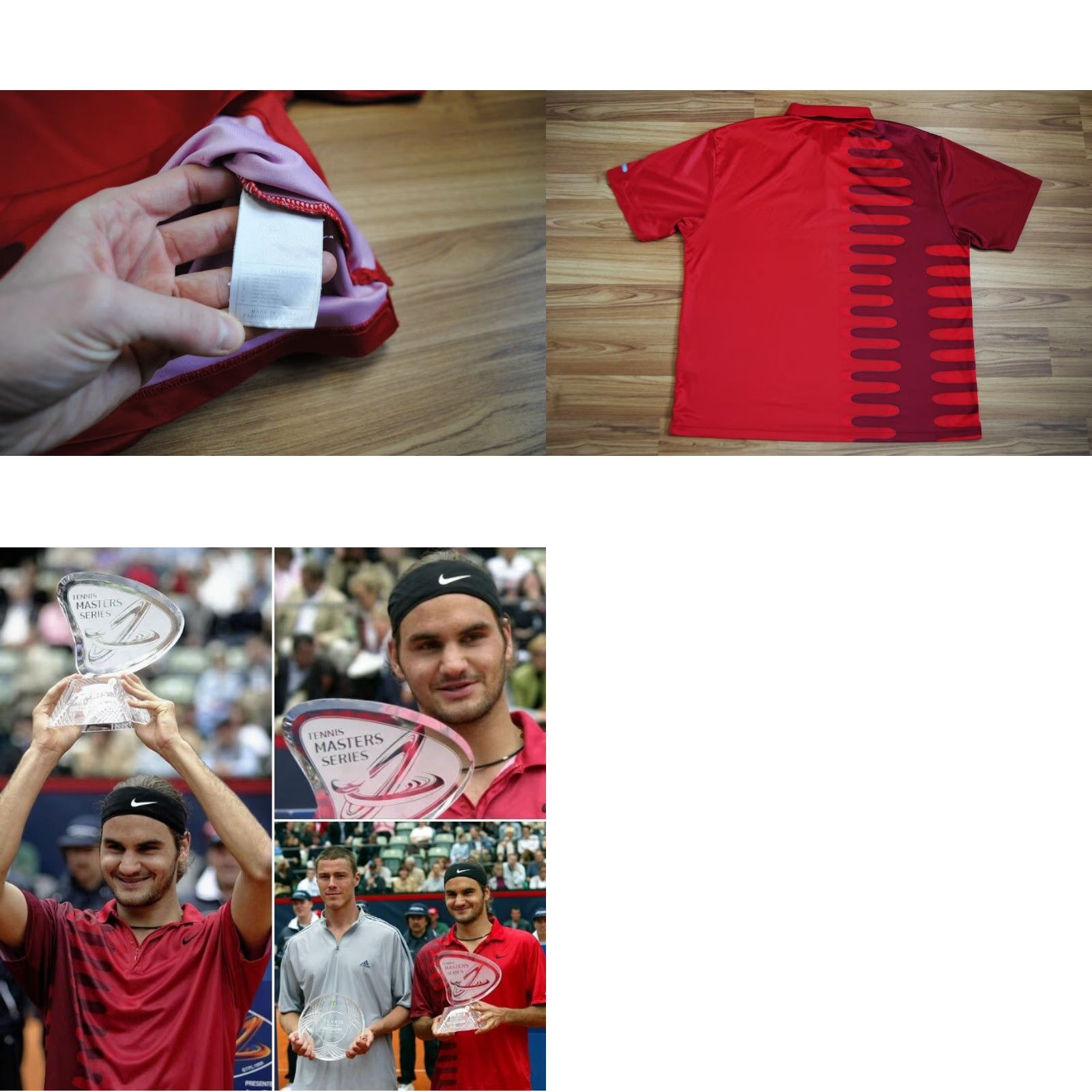Nike NIKE CHALLENGE COURT POLO SHIRT MEN XL RED VINTAGE 90s RETRO TENNIS Size US XL / EU 56 / 4 - 8 Thumbnail