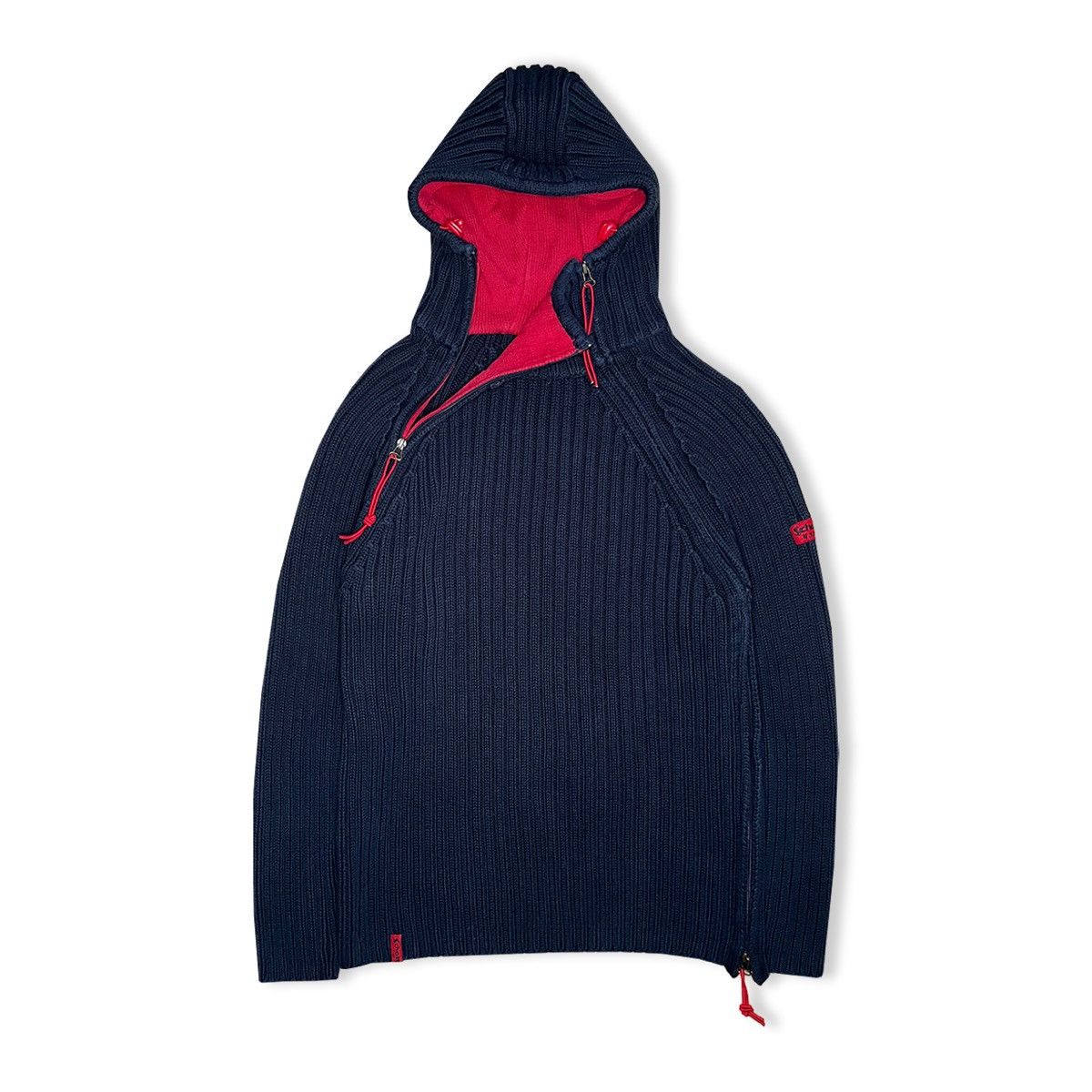 Schott 2004 Schott NYC Dual Zip Balaclava Knit Size US XL / EU 56 / 4 - 1 Thumbnail