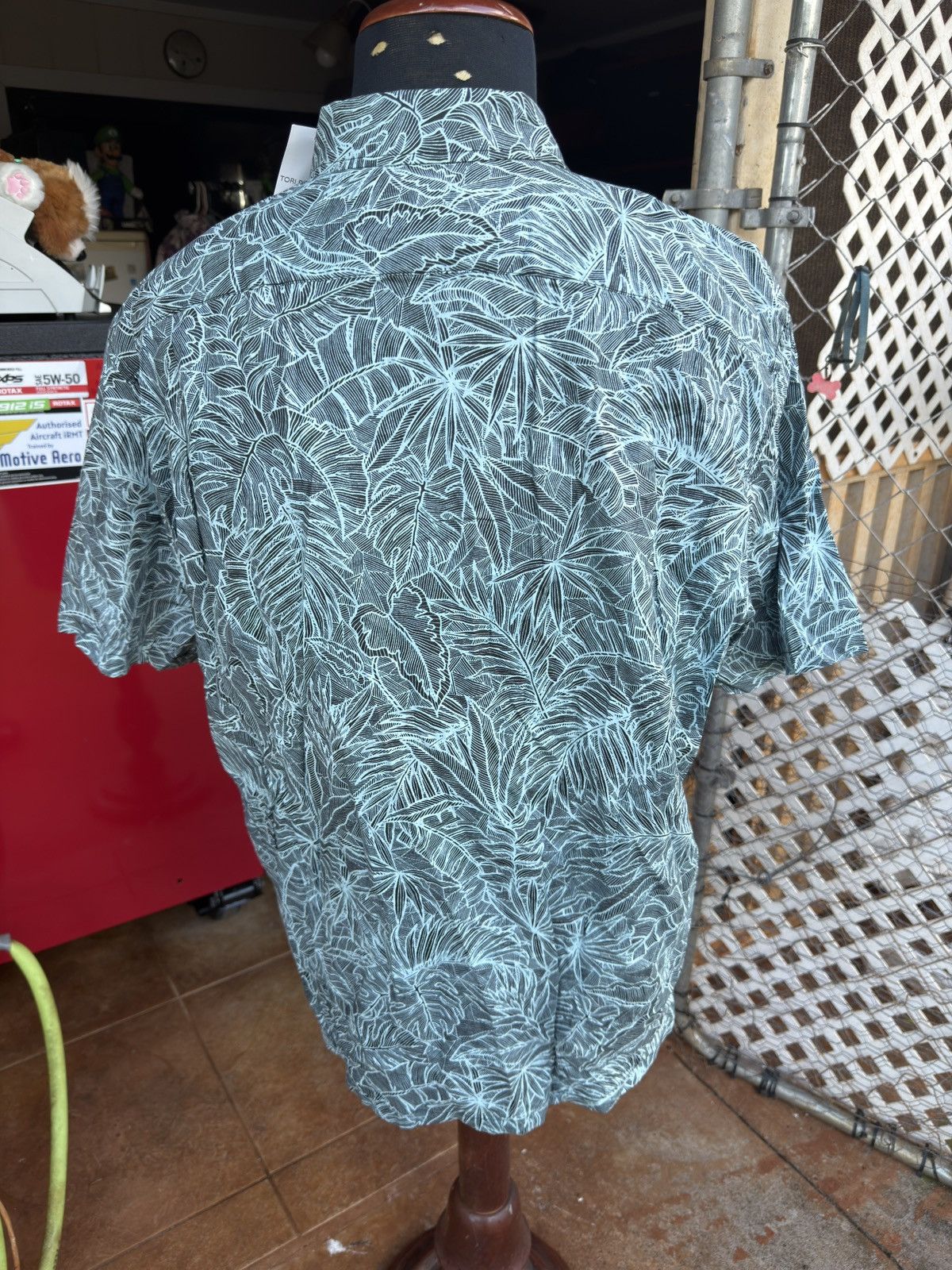 Tori Richard New Tori Richard Hawaiian Shirt Black/Green Men's XL Size US XL / EU 56 / 4 - 2 Thumbnail