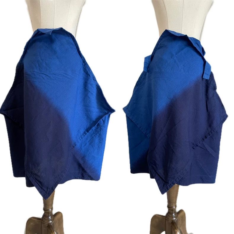 Issey Miyake Issey Miyake size:3 Blue-dyed short-sleeved top Size XS / US 0-2 / IT 36-38 - 4 Thumbnail