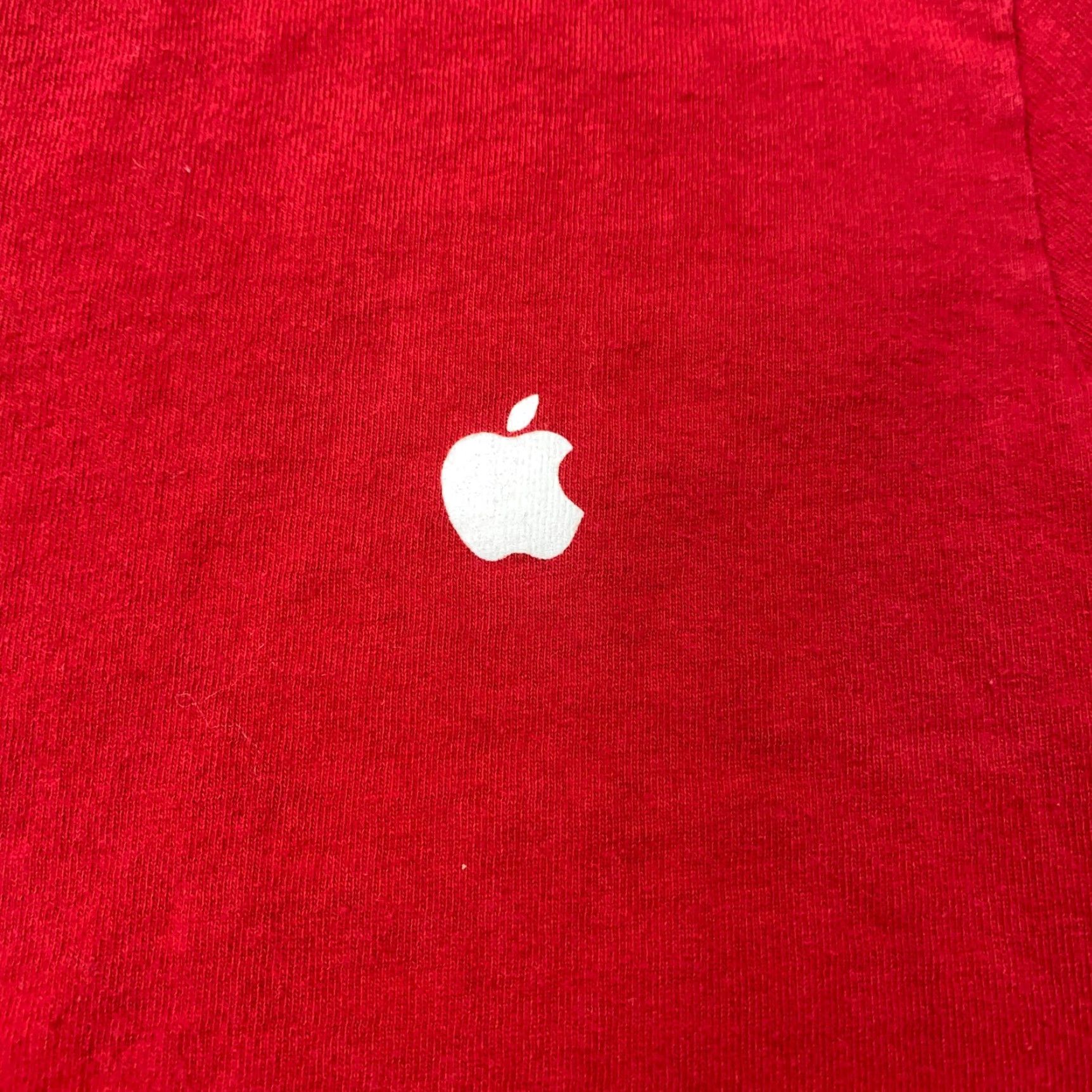 Apple Apple Shirt Red Long Sleeve Logo Adult Small Womens Size S / US 4 / IT 40 - 2 Thumbnail